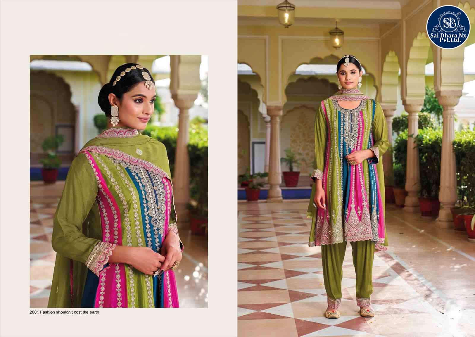 YOUR CHOICE PRESENTS ZOYAA BLOMMING CHINON DESIGNER READYMADE SALWAR SUIT WHOLESALE SHOP IN SURAT - SaiDharaNx 
