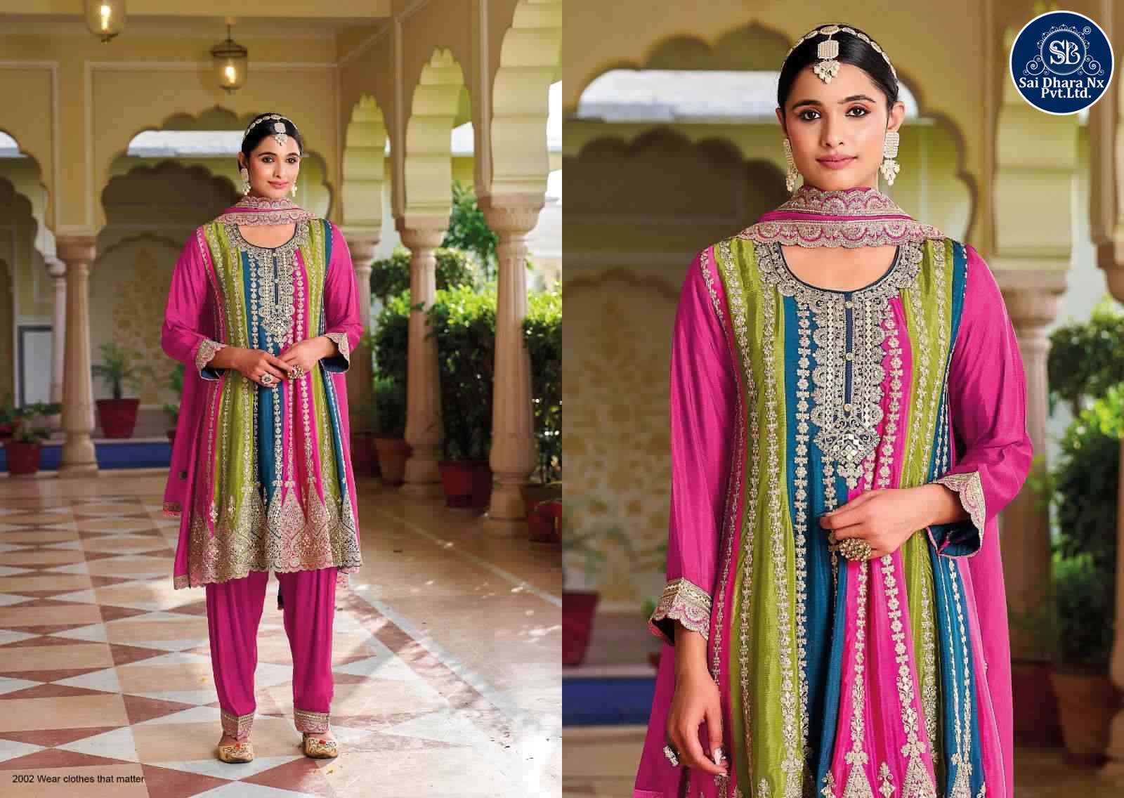 YOUR CHOICE PRESENTS ZOYAA BLOMMING CHINON DESIGNER READYMADE SALWAR SUIT WHOLESALE SHOP IN SURAT - SaiDharaNx 