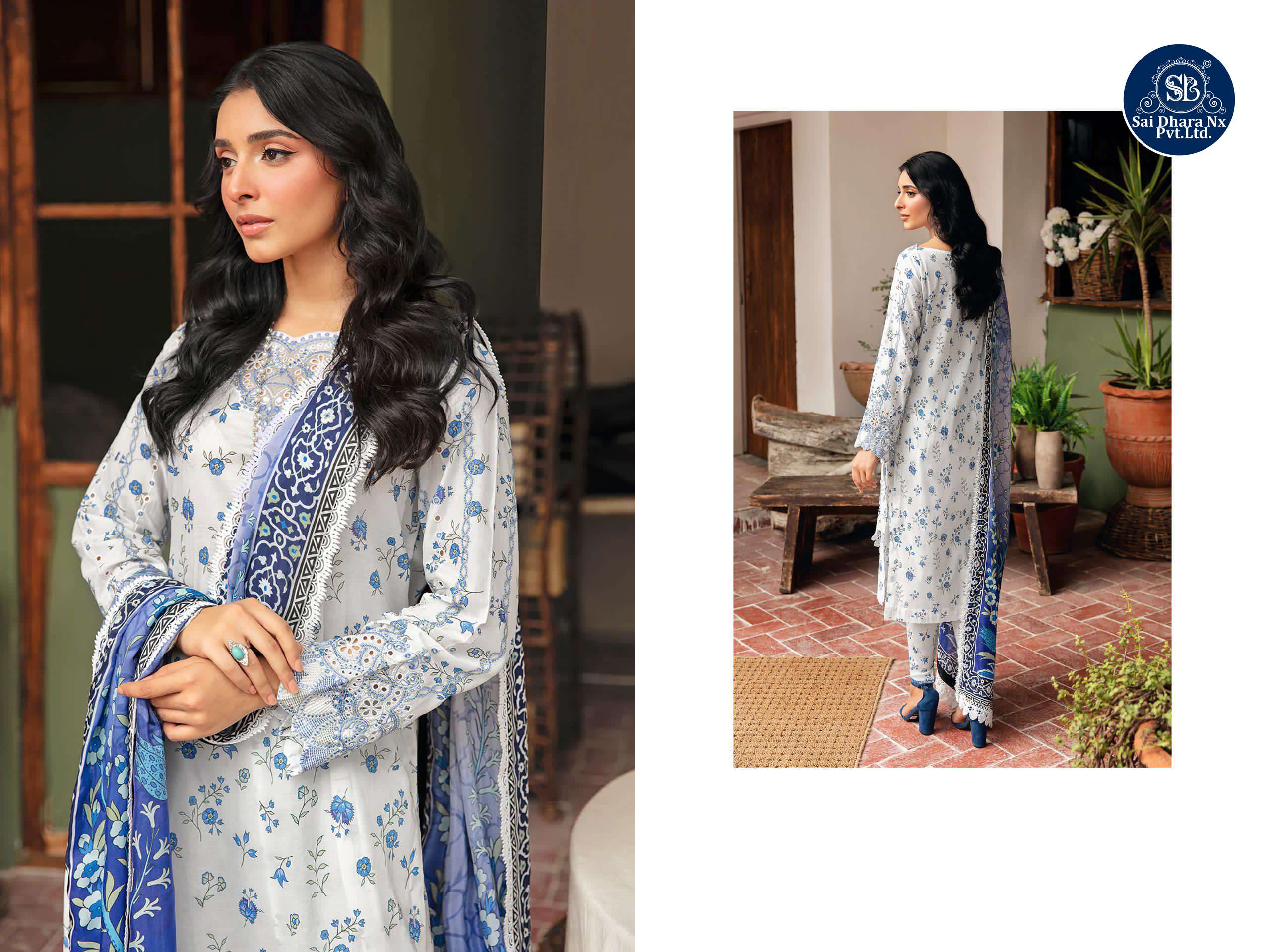 DEEPSY SUIT PRESENTS PURE COTTON WITH HEAVY EMBROIDERY LUXURY 3 PIECE SUIT MATERIAL WHOLESALE SHOP IN SURAT - SaiDharaNx