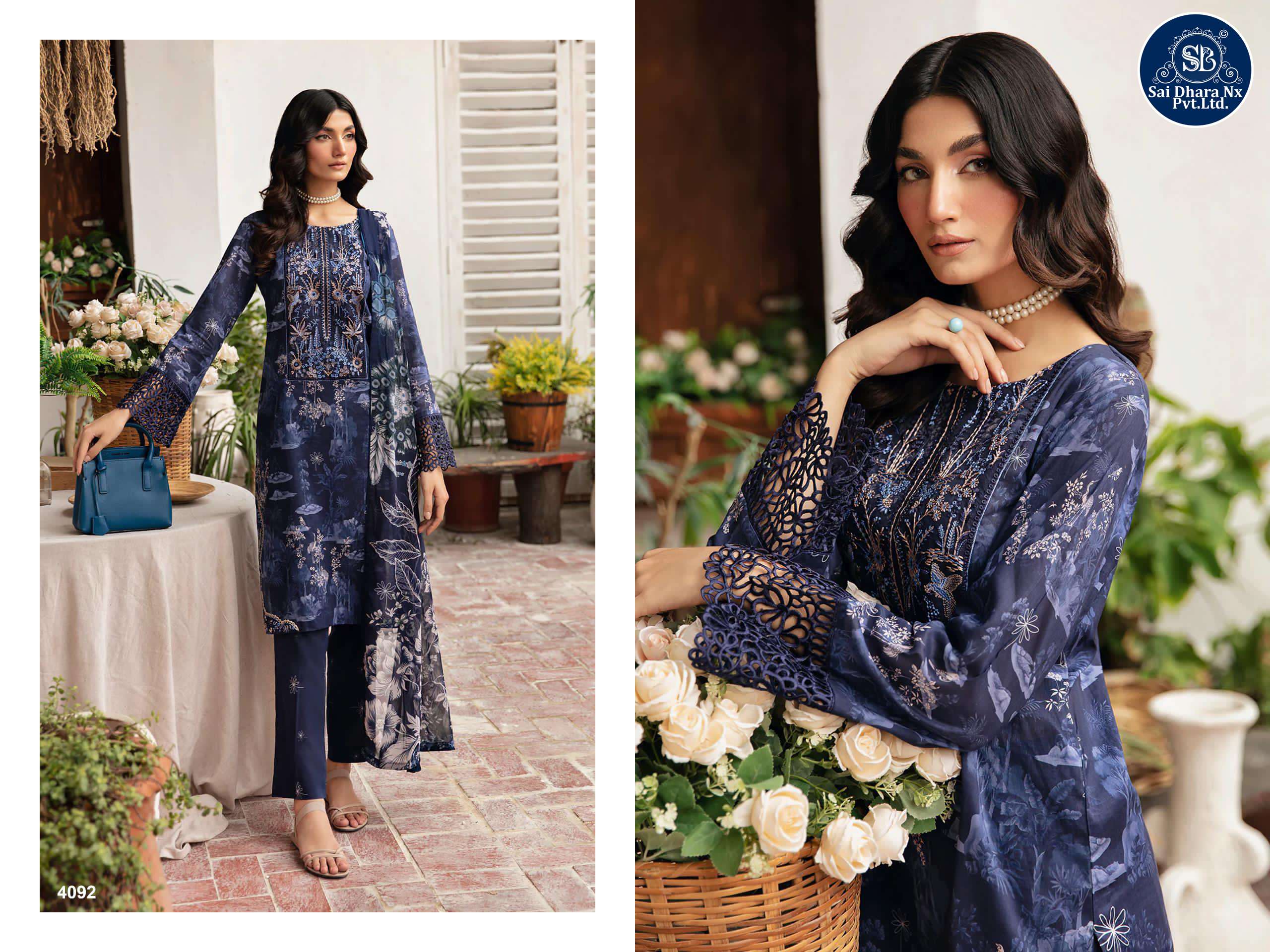 DEEPSY SUIT PRESENTS PURE COTTON WITH HEAVY EMBROIDERY LUXURY 3 PIECE SUIT MATERIAL WHOLESALE SHOP IN SURAT - SaiDharaNx