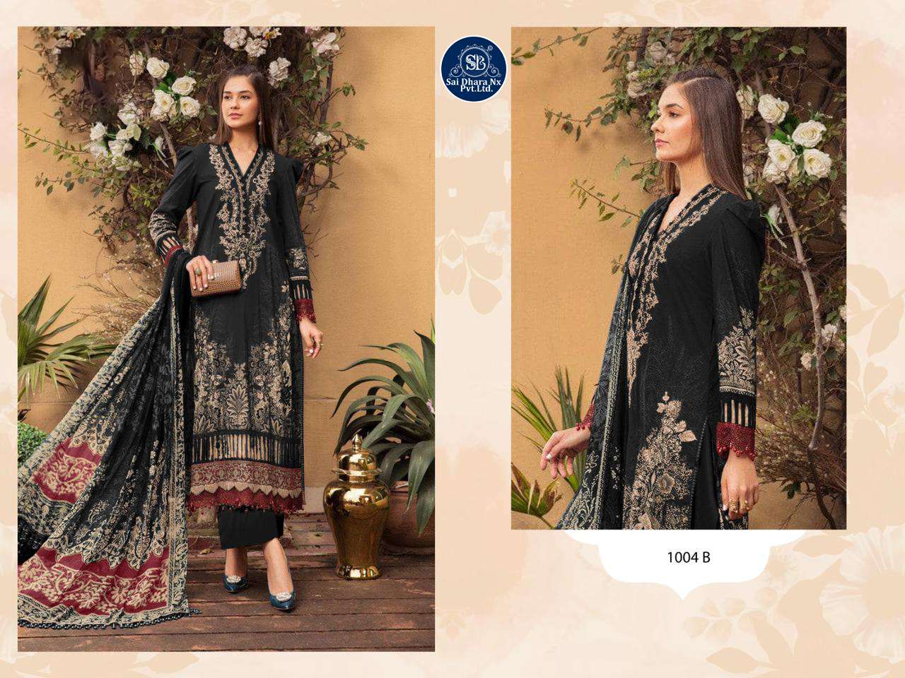 FIRDOUS PRESENTS HIT DESIGN PURE COTTON PRINT HEAVY 3 PIECE PAKISTANI SUIT MATERIAL WHOLESALE SHOP IN SURAT - SaiDharaNx