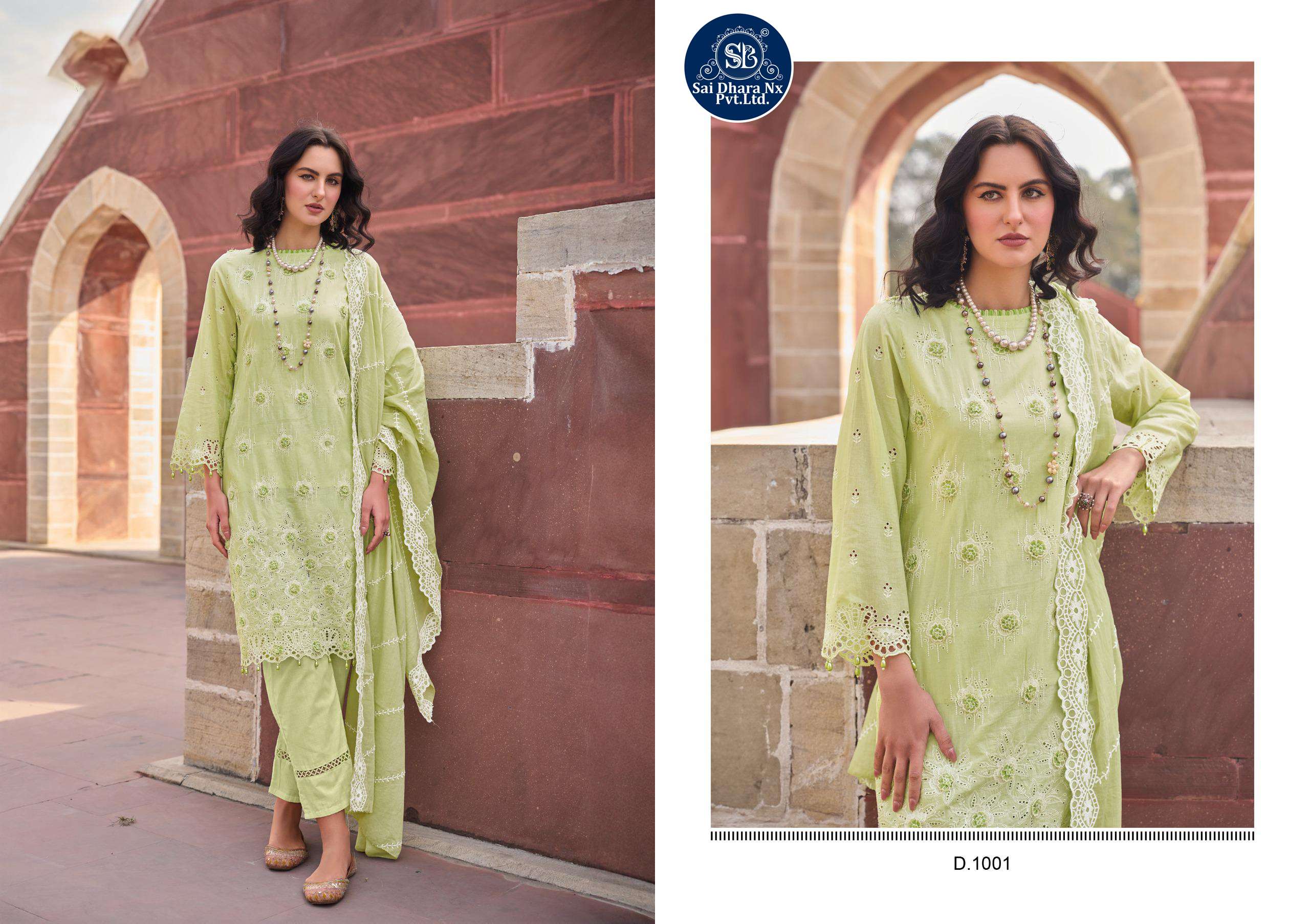 SHREE FABS PRESENTS CAMBRIC LAWN BORING SELF WORK READYMADE 3 PIECE SUIT WHOLESALE SHOP IN SURAT - SaiDharaNx