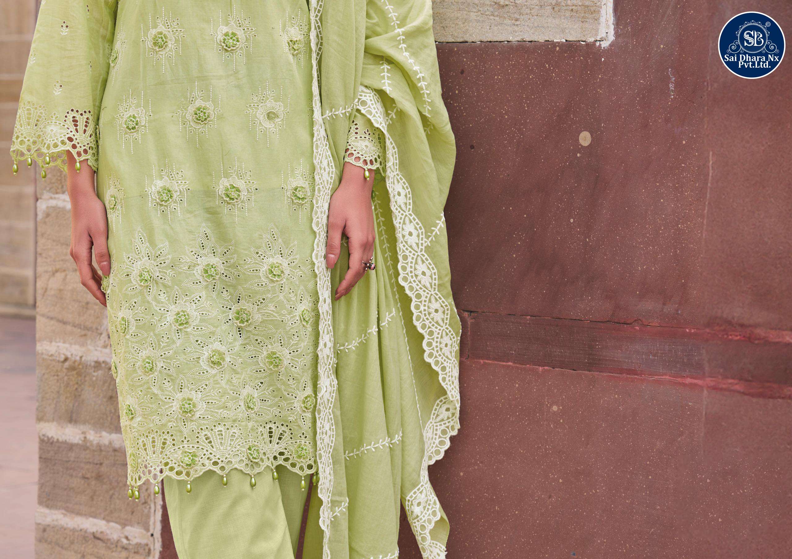 SHREE FABS PRESENTS CAMBRIC LAWN BORING SELF WORK READYMADE 3 PIECE SUIT WHOLESALE SHOP IN SURAT - SaiDharaNx