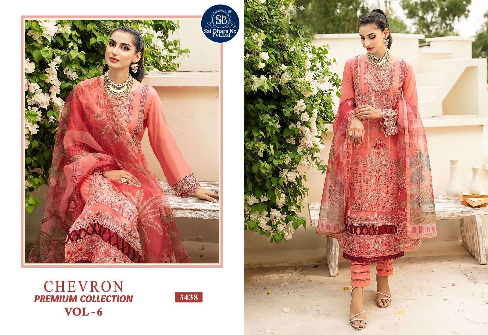 SHREE FABS PRESENTS TOP PURE HEAVY REYON WITH SELF EMBROIDERY PAKISTANI SUIT MATERIAL WHOLESALE SHOP IN SURAT - SaiDharaNx
