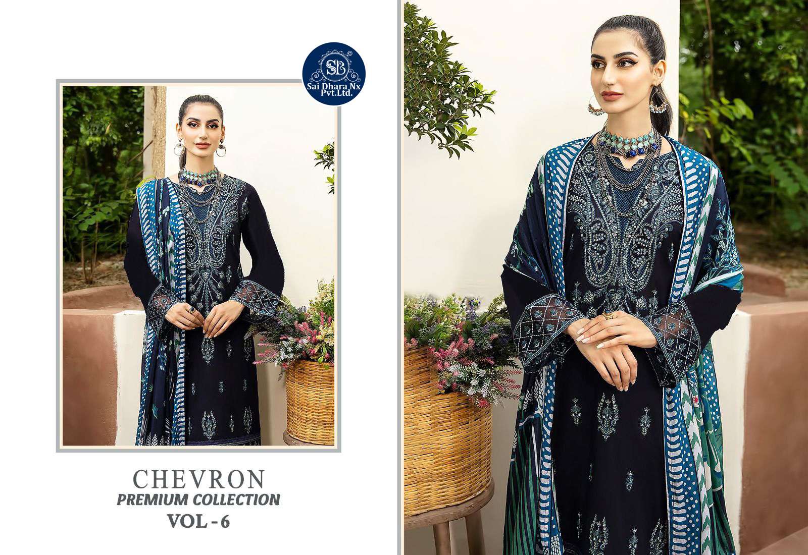 SHREE FABS PRESENTS TOP PURE HEAVY REYON WITH SELF EMBROIDERY PAKISTANI SUIT MATERIAL WHOLESALE SHOP IN SURAT - SaiDharaNx