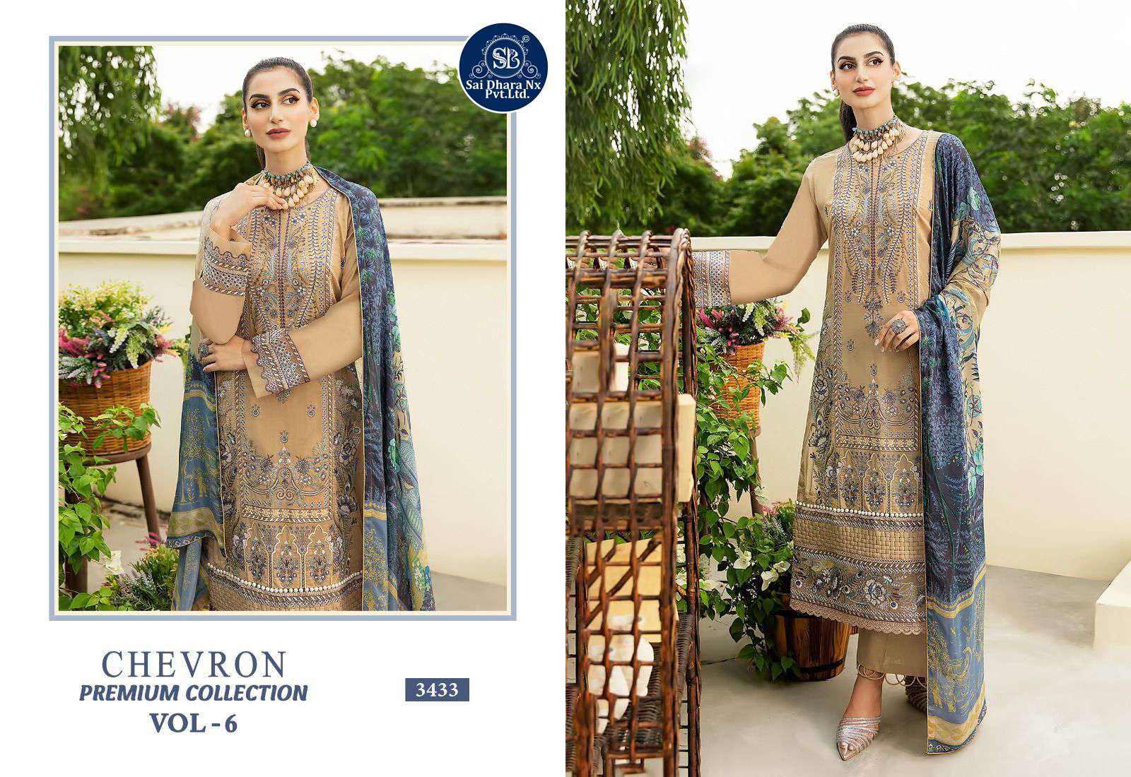 SHREE FABS PRESENTS TOP PURE HEAVY REYON WITH SELF EMBROIDERY PAKISTANI SUIT MATERIAL WHOLESALE SHOP IN SURAT - SaiDharaNx