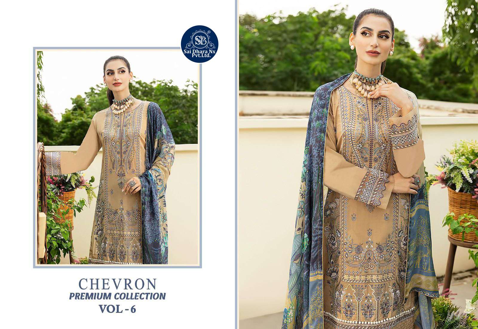 SHREE FABS PRESENTS TOP PURE HEAVY REYON WITH SELF EMBROIDERY PAKISTANI SUIT MATERIAL WHOLESALE SHOP IN SURAT - SaiDharaNx
