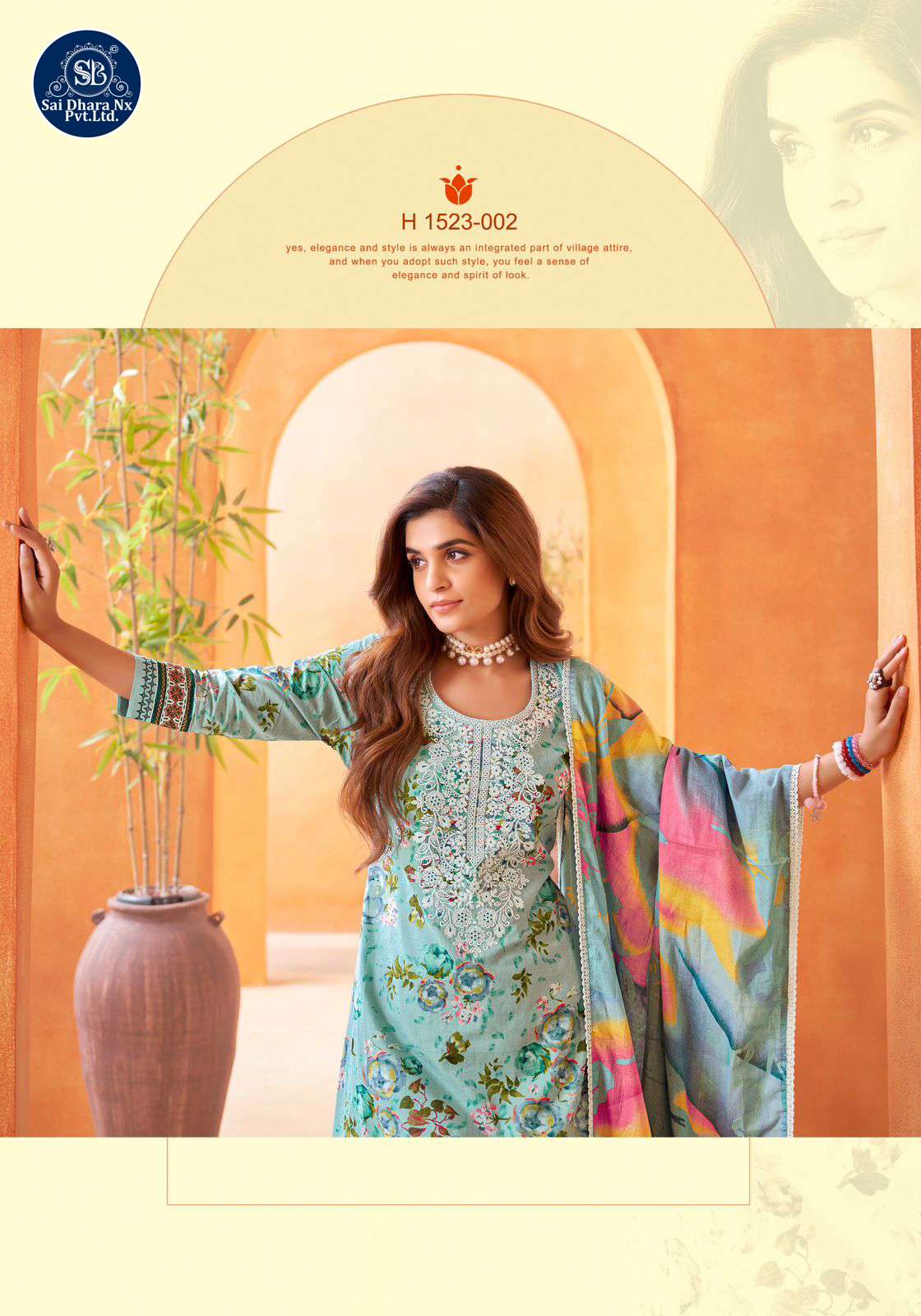 ALOK SUITS PRESENTS PURE CAMBRIC COTTON FLORAL PRINT LATEST 3 PIECE SUIT MATERIAL COLLECTION WHOLESALE SHOP IN SURAT - SaiDharaNx