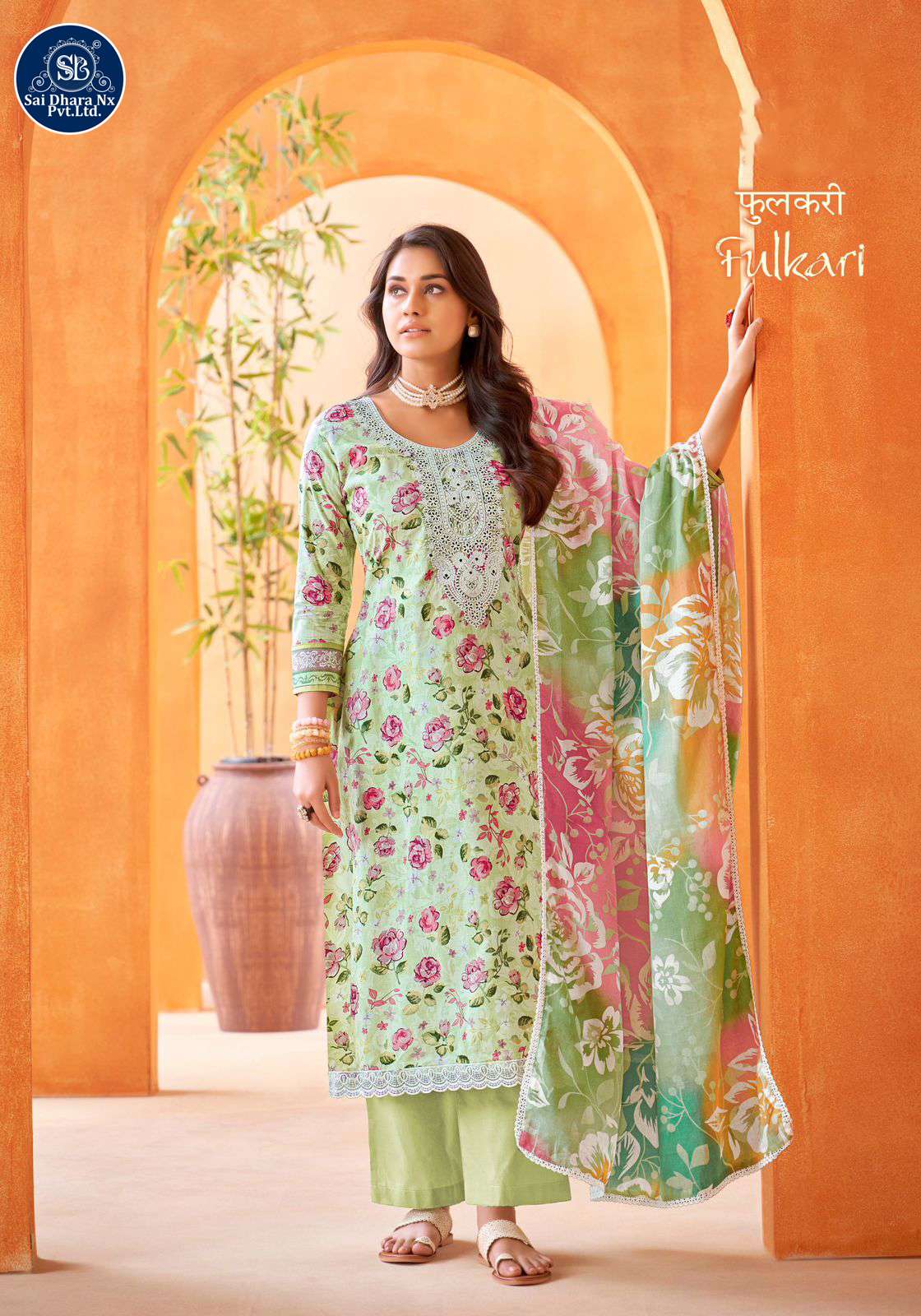 ALOK SUITS PRESENTS PURE CAMBRIC COTTON FLORAL PRINT LATEST 3 PIECE SUIT MATERIAL COLLECTION WHOLESALE SHOP IN SURAT - SaiDharaNx