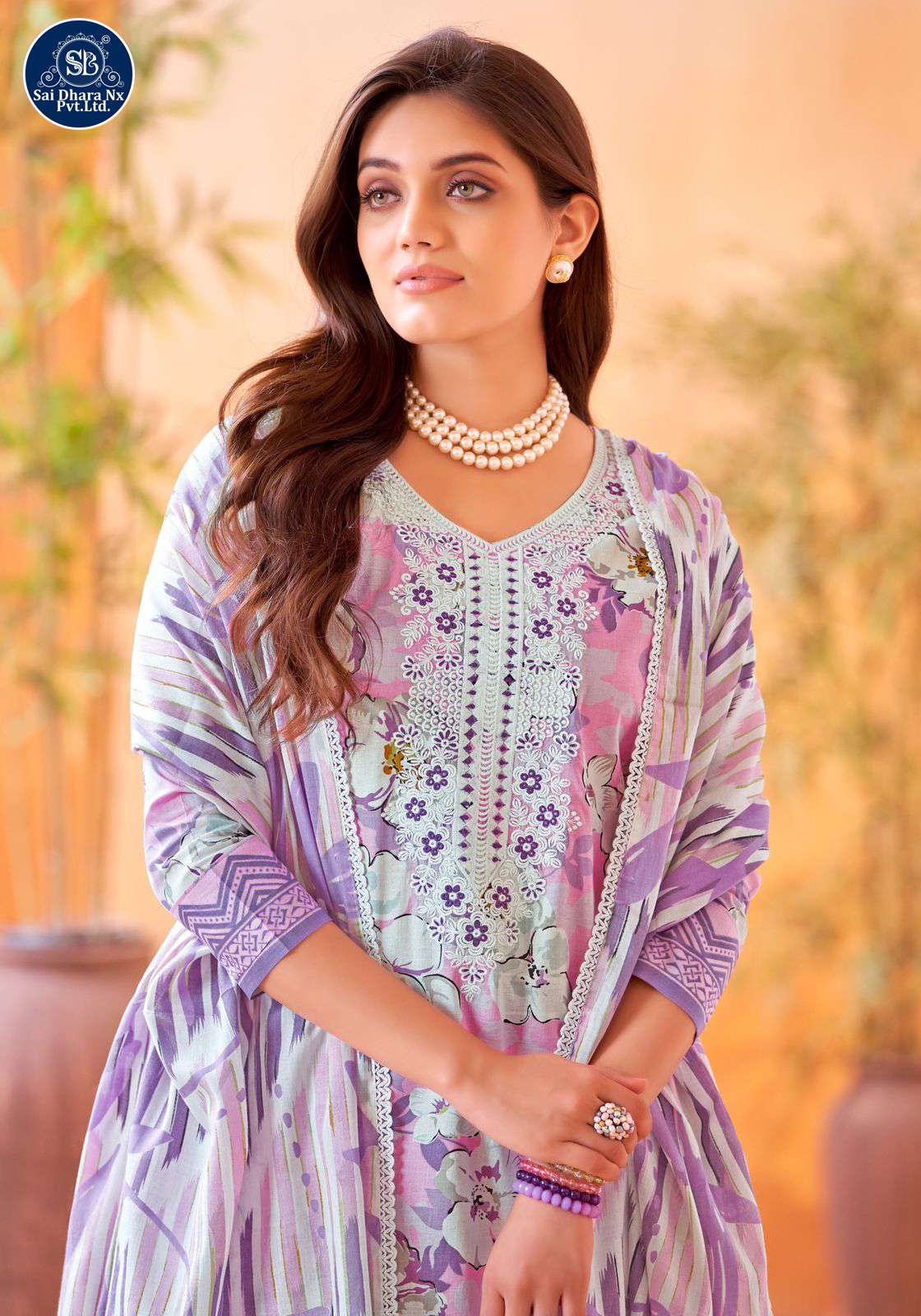 ALOK SUITS PRESENTS PURE CAMBRIC COTTON FLORAL PRINT LATEST 3 PIECE SUIT MATERIAL COLLECTION WHOLESALE SHOP IN SURAT - SaiDharaNx