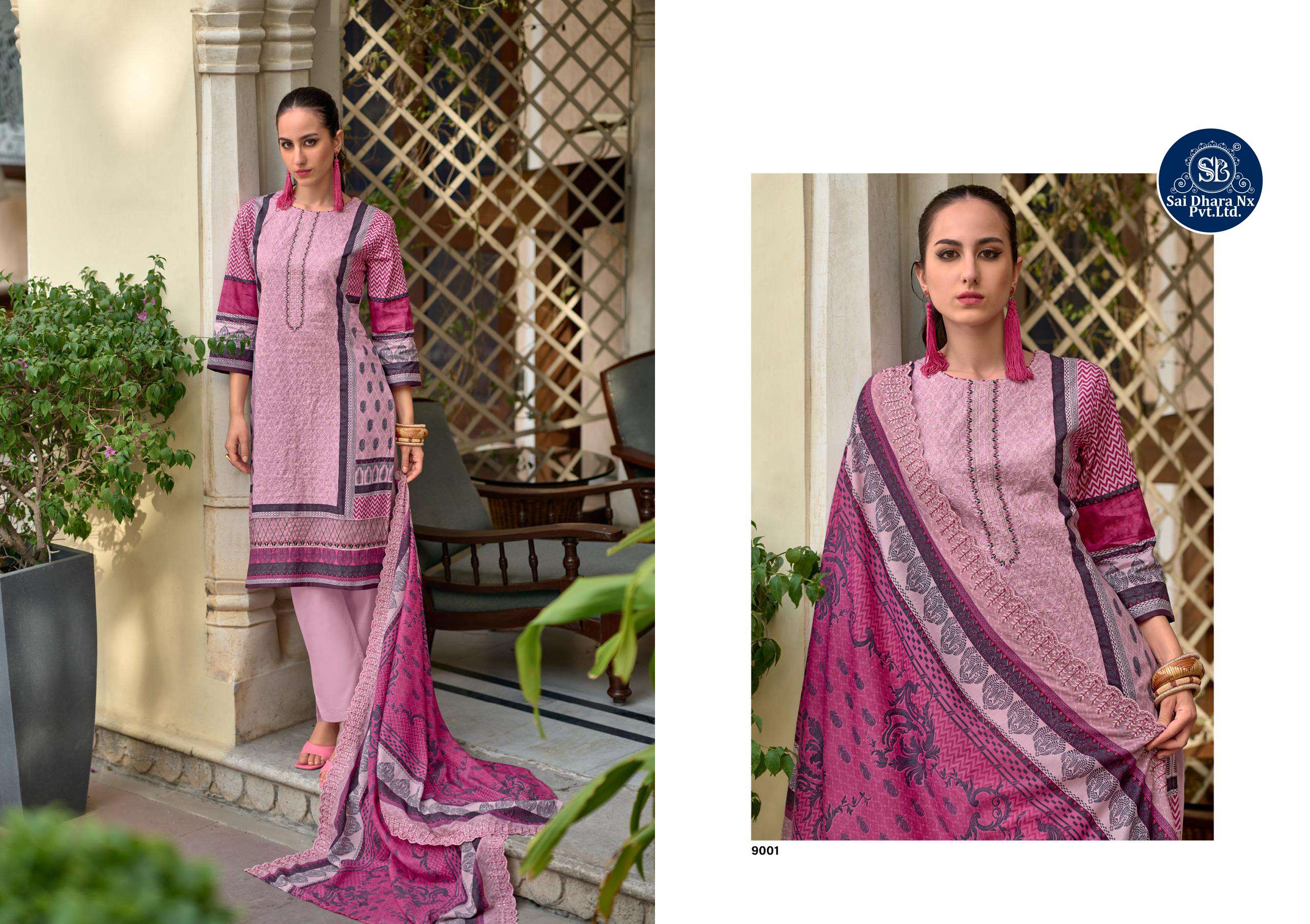 DEEPSY SUIT PRESENTS PURE COTTON WITH HEAVY EMBROIDERY WORK 3 PIECE SUIT MATERIAL WHOLESALE SHOP IN SURAT - SaiDharaNx