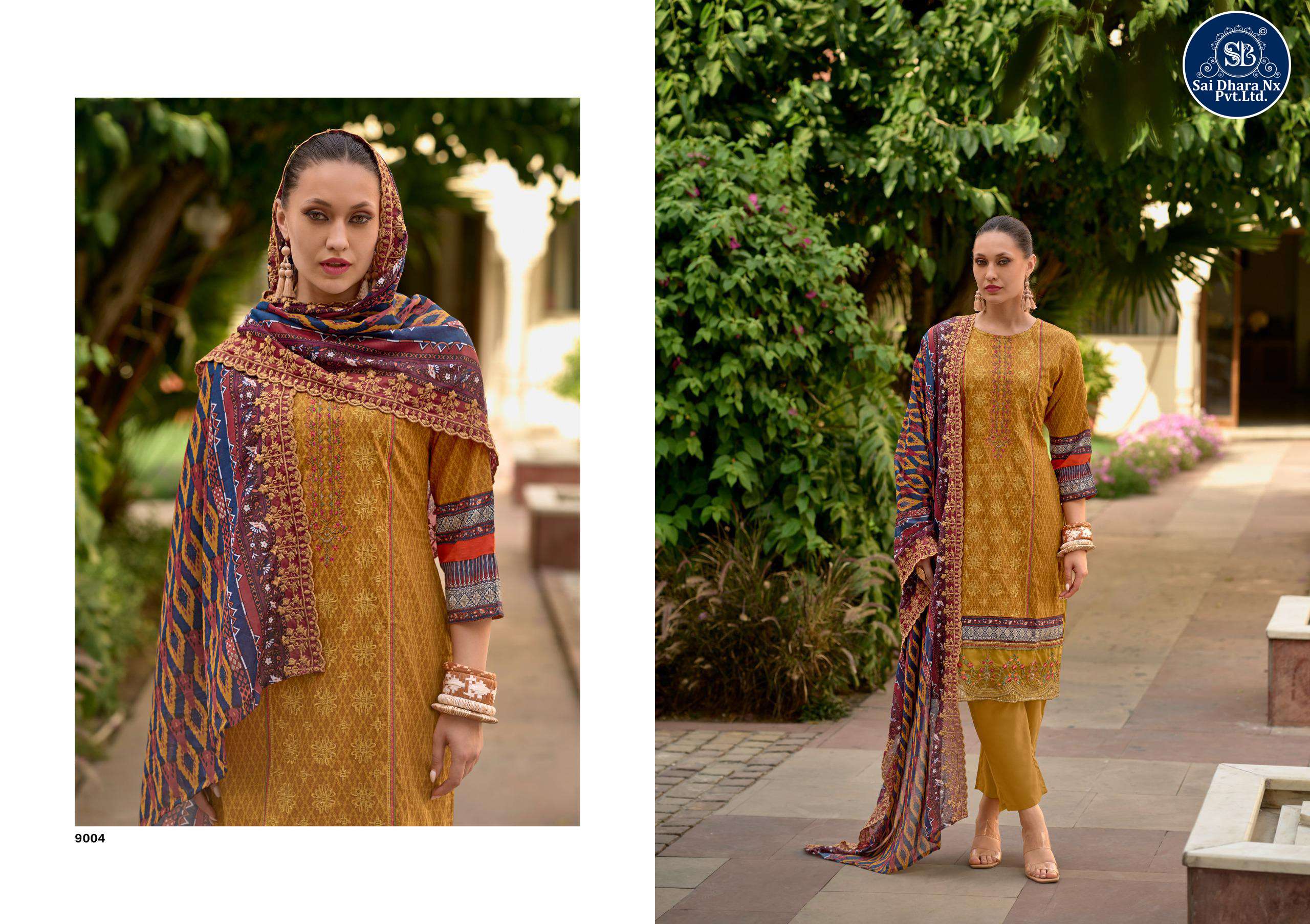 DEEPSY SUIT PRESENTS PURE COTTON WITH HEAVY EMBROIDERY WORK 3 PIECE SUIT MATERIAL WHOLESALE SHOP IN SURAT - SaiDharaNx
