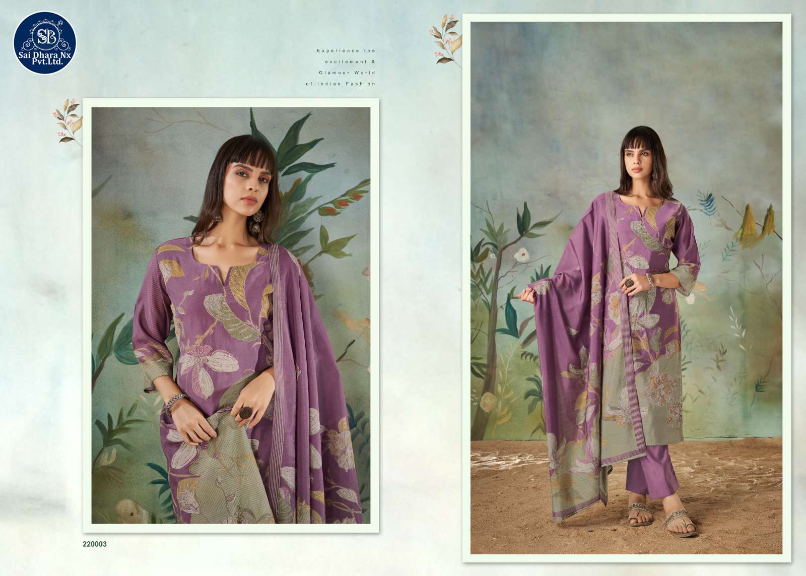 KASAR PRESENTS PURE MUSLIN DIGITAL & FOIL PRINT WITH FANCY EMBROIDERY 3 PIECE SUIT MATERIAL WHOLESALE SHOP IN SURAT - SaiDharaNx