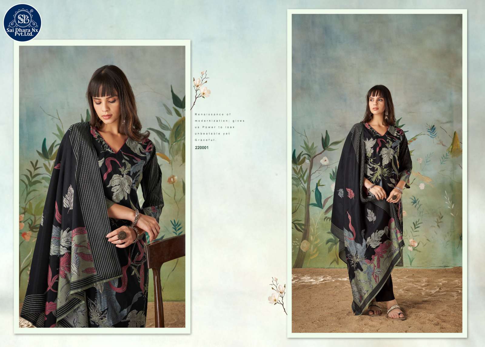 KASAR PRESENTS PURE MUSLIN DIGITAL & FOIL PRINT WITH FANCY EMBROIDERY 3 PIECE SUIT MATERIAL WHOLESALE SHOP IN SURAT - SaiDharaNx