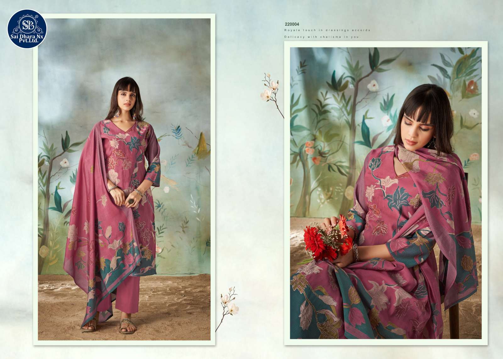 KASAR PRESENTS PURE MUSLIN DIGITAL & FOIL PRINT WITH FANCY EMBROIDERY 3 PIECE SUIT MATERIAL WHOLESALE SHOP IN SURAT - SaiDharaNx