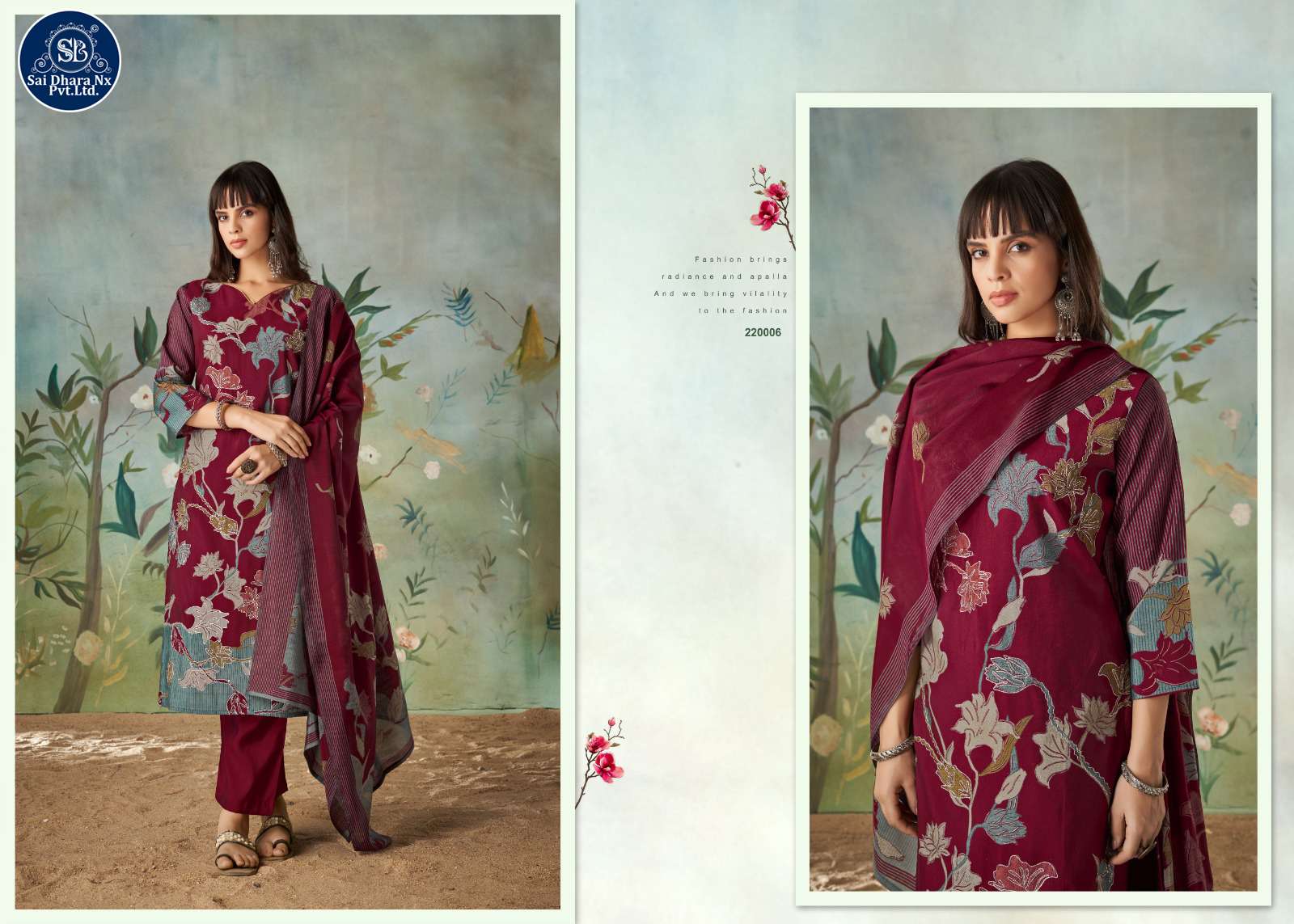 KASAR PRESENTS PURE MUSLIN DIGITAL & FOIL PRINT WITH FANCY EMBROIDERY 3 PIECE SUIT MATERIAL WHOLESALE SHOP IN SURAT - SaiDharaNx