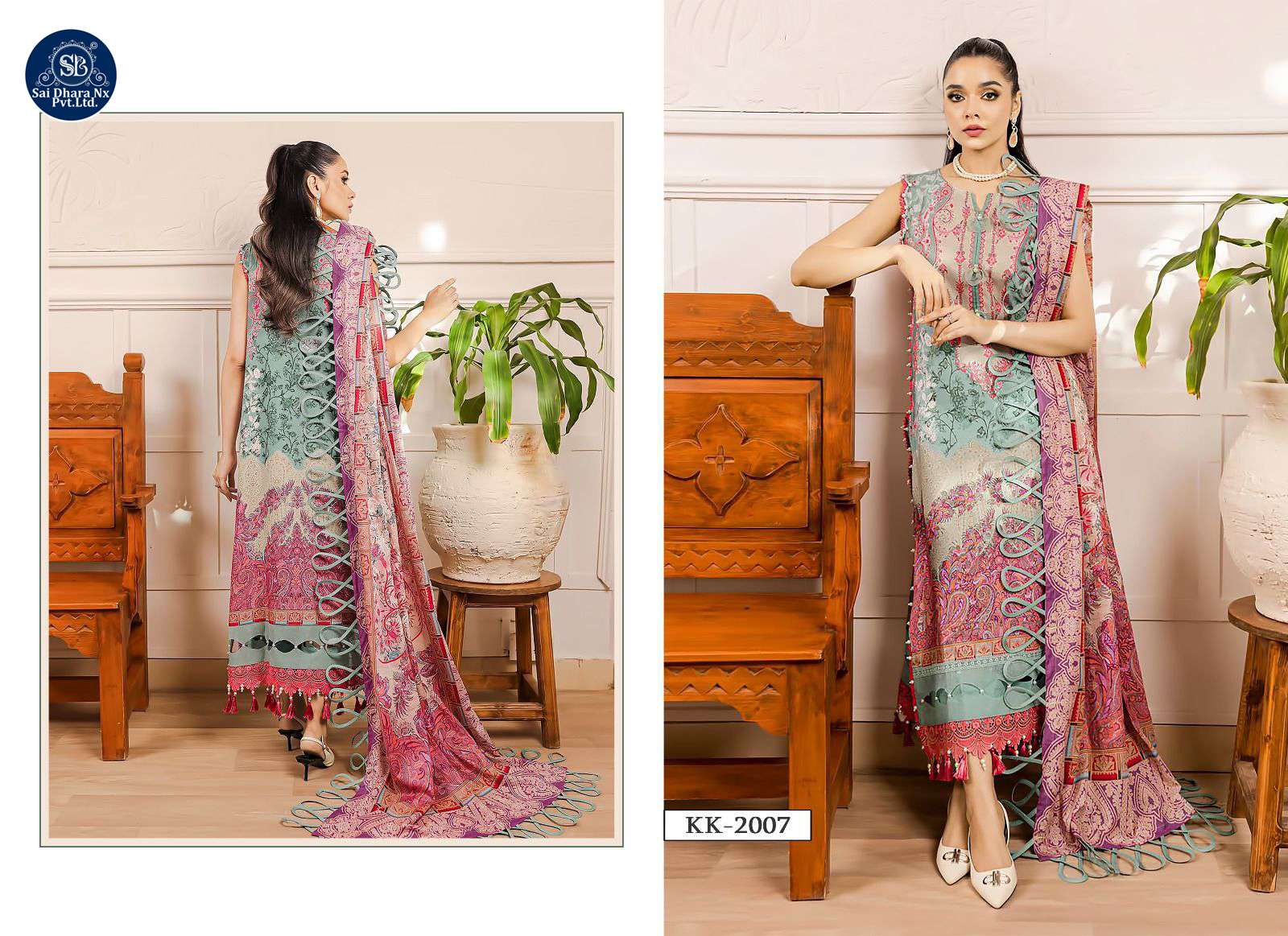 KROSS PRESENTS TOP PURE COTTON PRINT 3 PIECE PAKISTANI SUIT MATERIAL COLLECTION WHOLESALE SHOP IN SURAT - SaiDharaNx