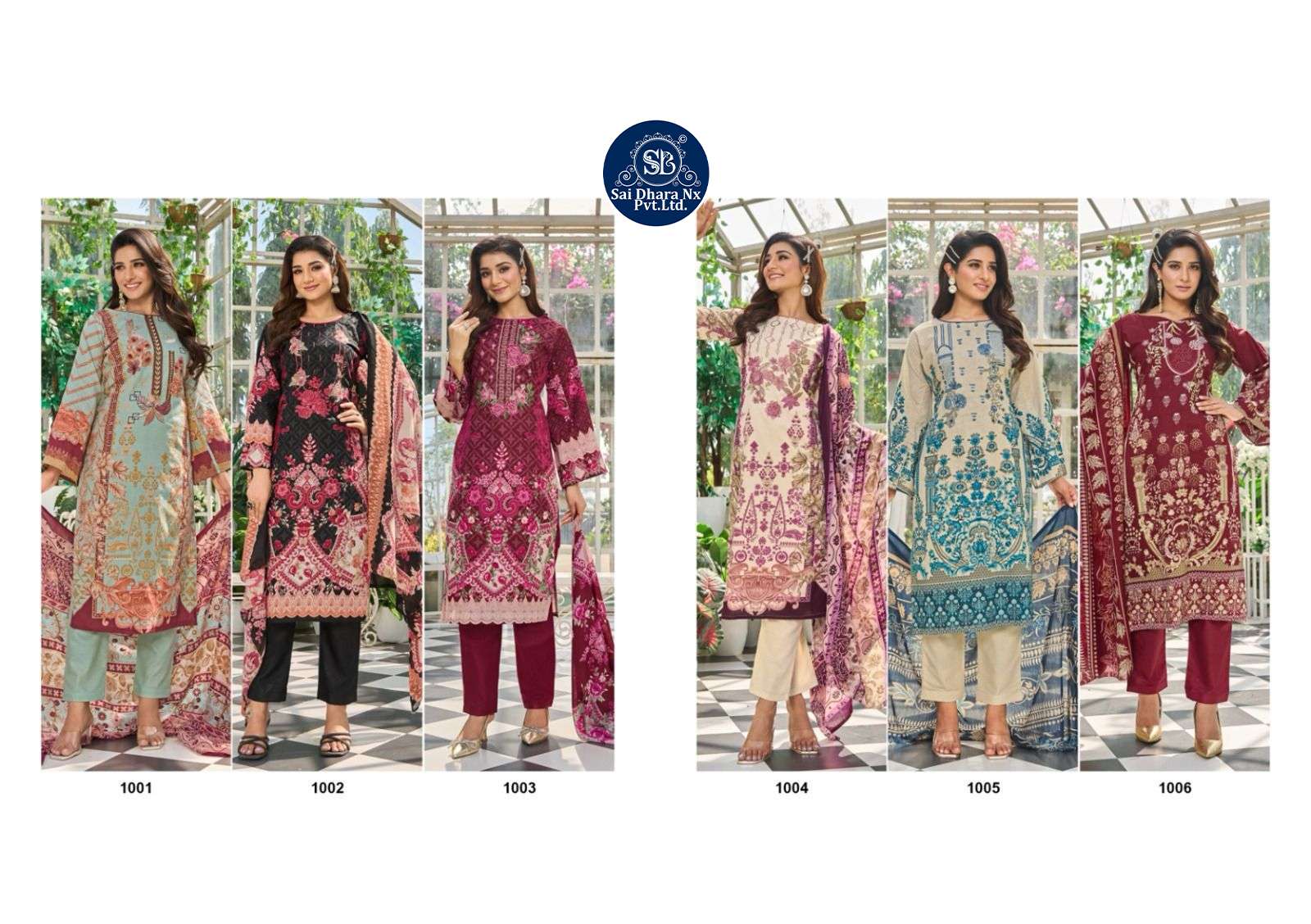 RAZZO EXPORTS PRESENTS PURE COTTON DIGITAL PRINT WITH HEAVY EMBROIDERY 3 PIECE PAKISTANI SUIT MATERIAL WHOLESALE SHOP IN SURAT - SaiDharaNx