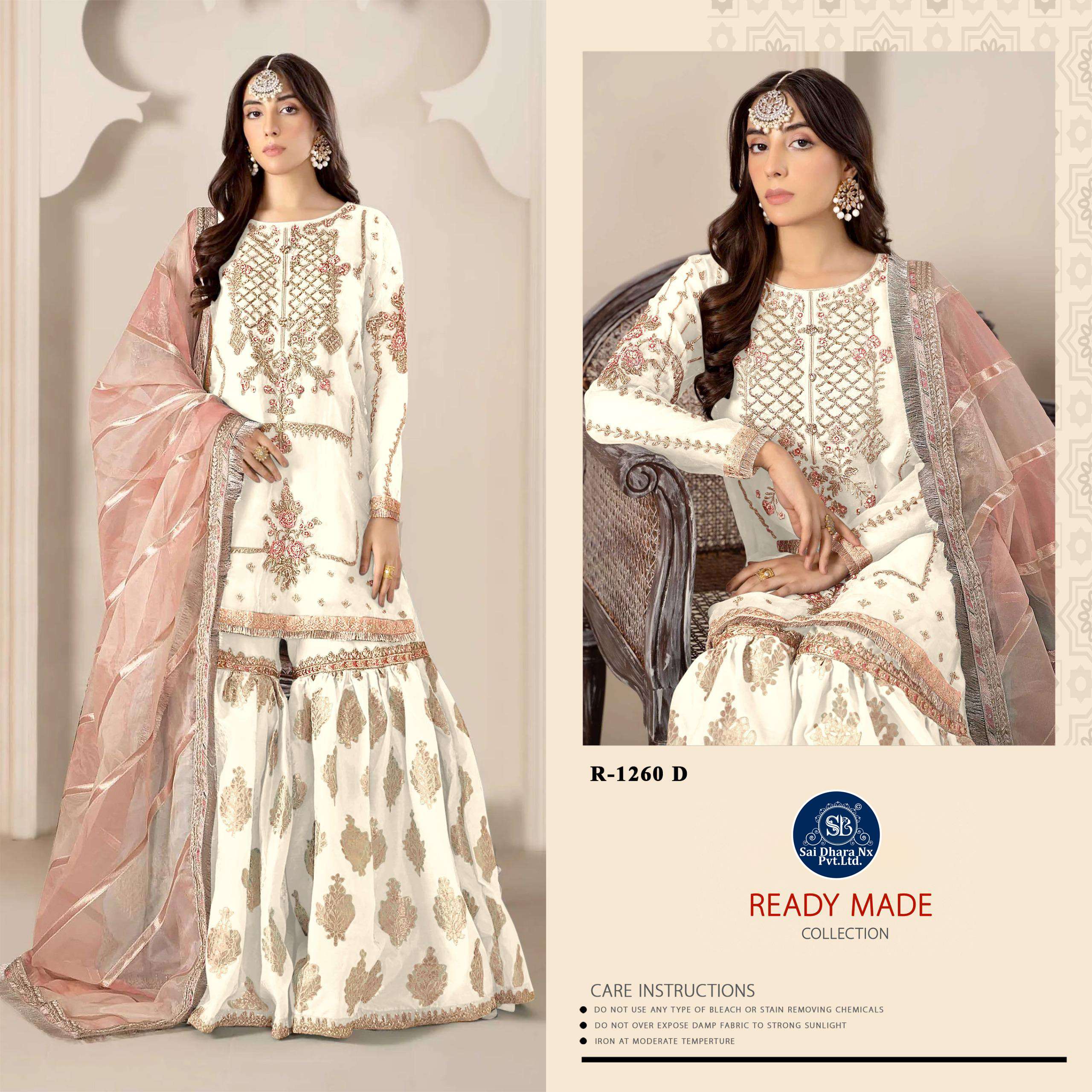 SHREE FABS PRESENTS TOP ORGANZA KASAK KHATLI WORK PAKISTANI DESIGN READYMADE SUIT COLLECTION WHOLESALE SHOP IN SURAT - SaiDharaNx