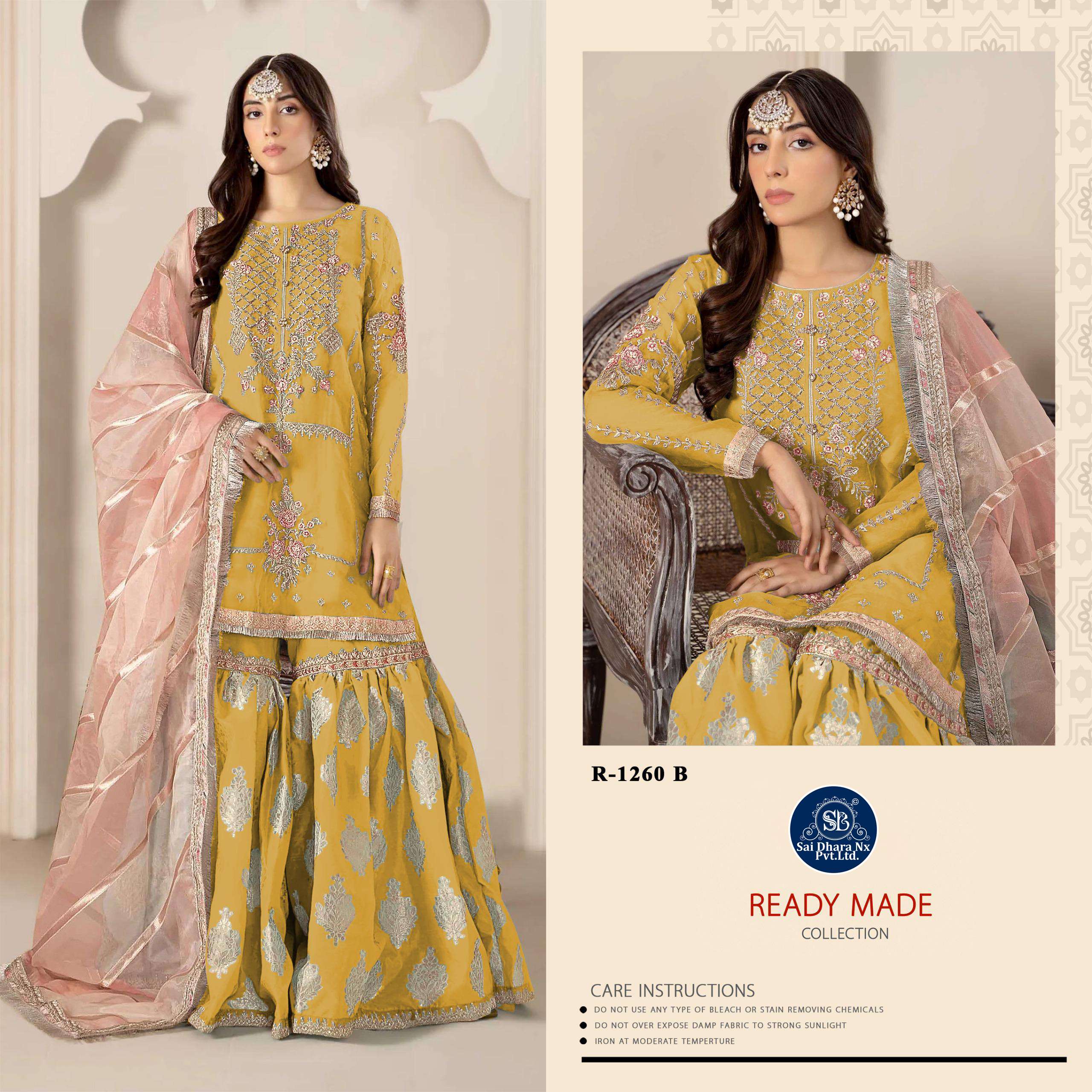 SHREE FABS PRESENTS TOP ORGANZA KASAK KHATLI WORK PAKISTANI DESIGN READYMADE SUIT COLLECTION WHOLESALE SHOP IN SURAT - SaiDharaNx