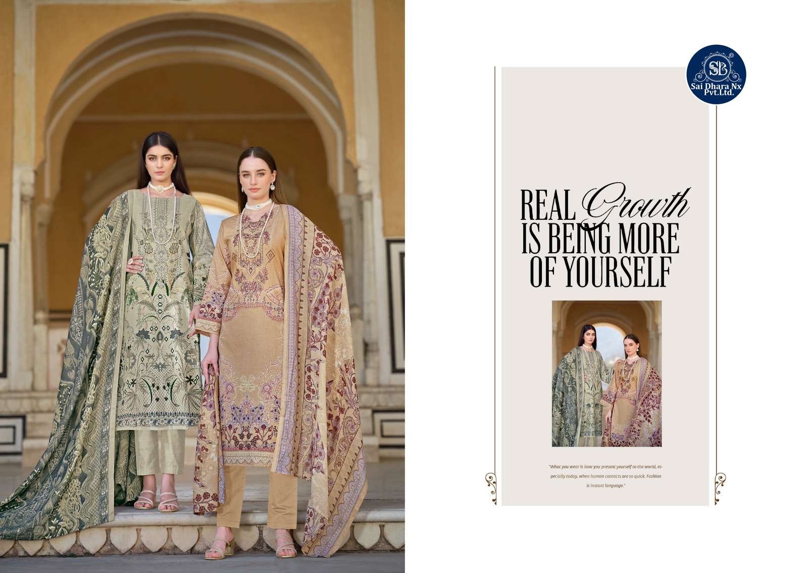 BELLIZA DESIGNER STUDIO PRESENTS PURE COTTON DIGITAL PRINT 3 PIECE SUIT MATERIAL WHOLESALE SHOP IN SURAT - SaiDharaNx