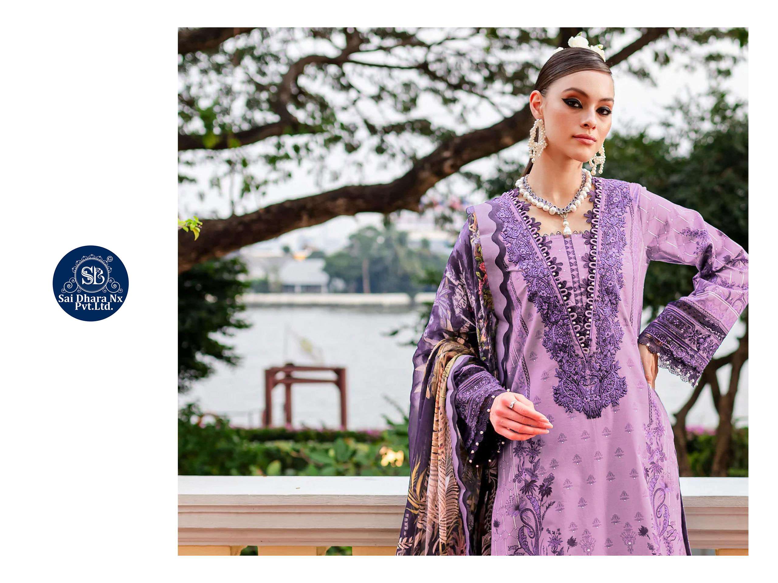 DEEPSY SUIT PRESENTS PURE COTTON WITH HEAVY PATH EMBROIDERY PAKISTANI 3 PIECE SUIT MATERIAL WHOLESALE SHOP IN SURAT - SaiDharaNx