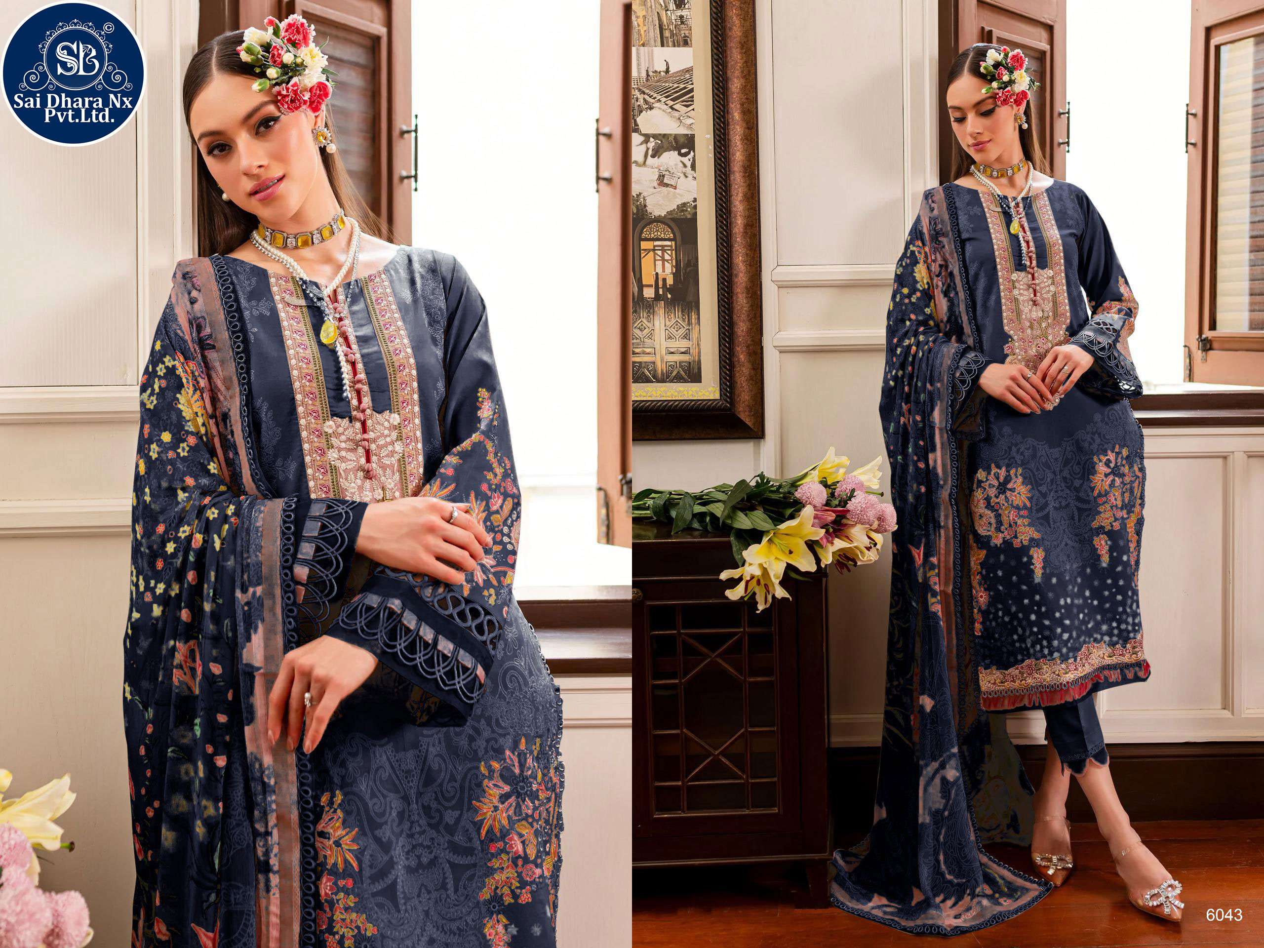 DEEPSY SUIT PRESENTS PURE COTTON WITH HEAVY PATH EMBROIDERY PAKISTANI 3 PIECE SUIT MATERIAL WHOLESALE SHOP IN SURAT - SaiDharaNx