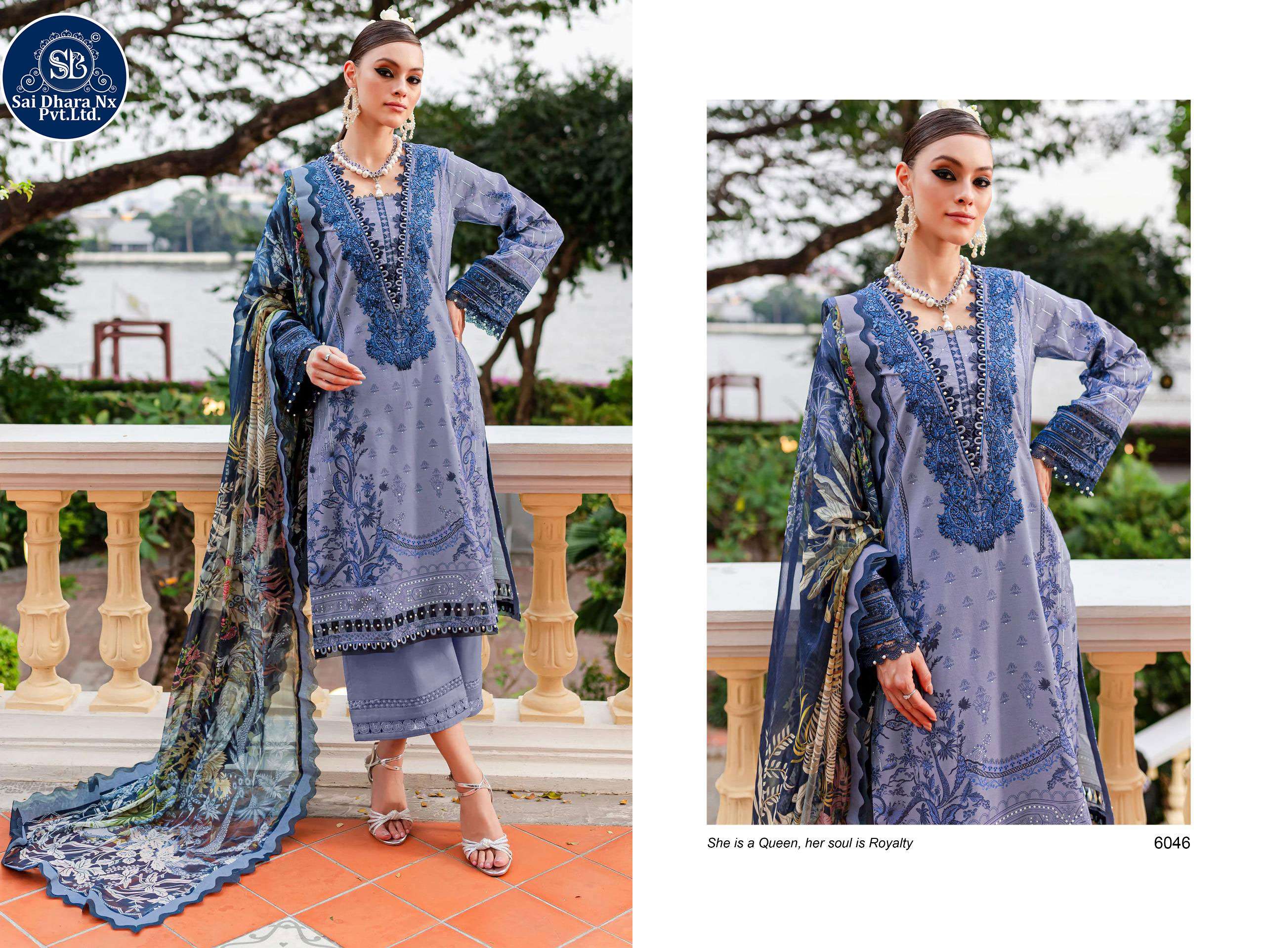 DEEPSY SUIT PRESENTS PURE COTTON WITH HEAVY PATH EMBROIDERY PAKISTANI 3 PIECE SUIT MATERIAL WHOLESALE SHOP IN SURAT - SaiDharaNx