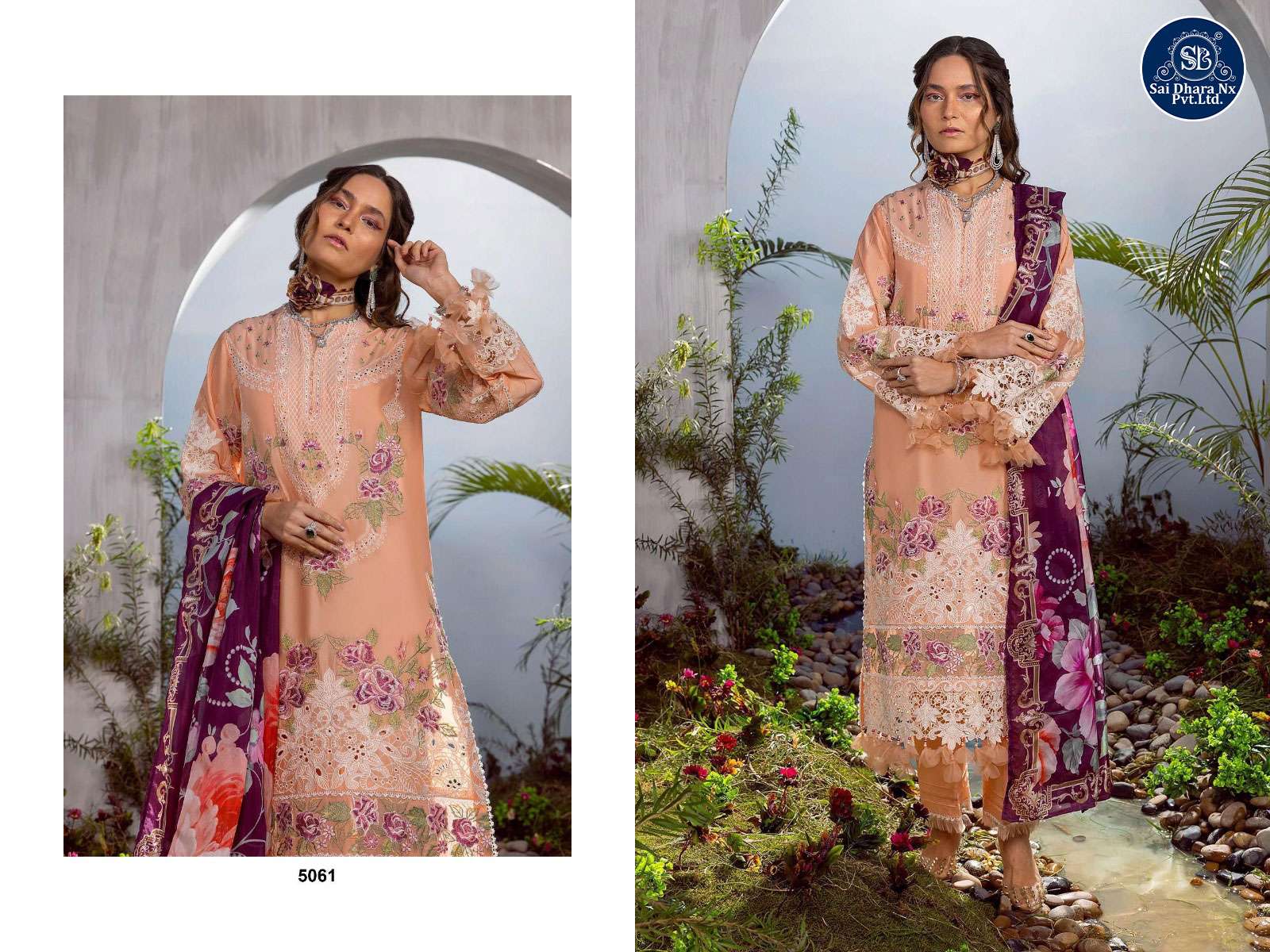 DEEPSY SUIT PRESENTS PURE COTTON WITH SELF EMBROIDERY WORK 3 PIECE SUIT DRESS MATERIAL WHOLESALE SHOP IN SURAT - SaiDharaNx