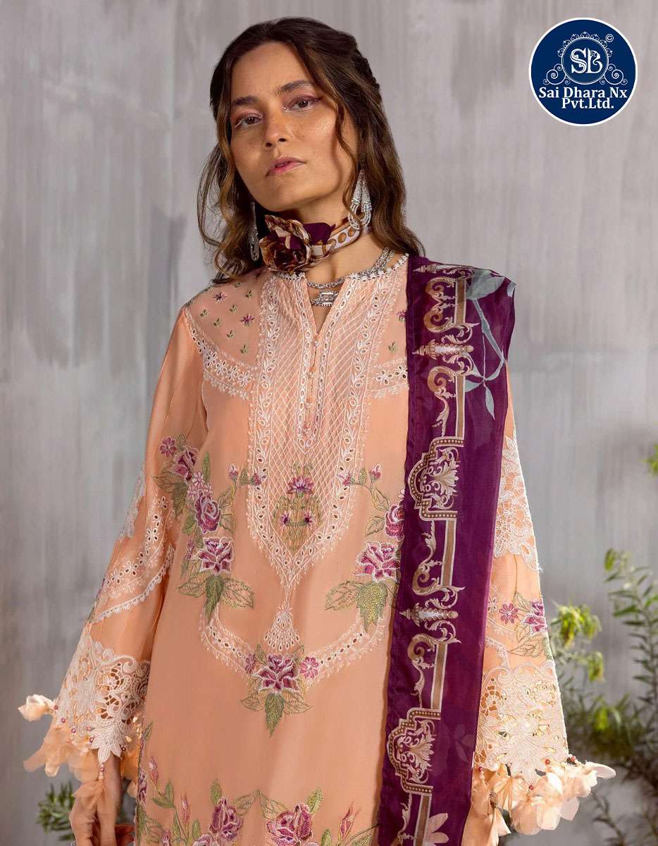 DEEPSY SUIT PRESENTS PURE COTTON WITH SELF EMBROIDERY WORK 3 PIECE SUIT DRESS MATERIAL WHOLESALE SHOP IN SURAT - SaiDharaNx