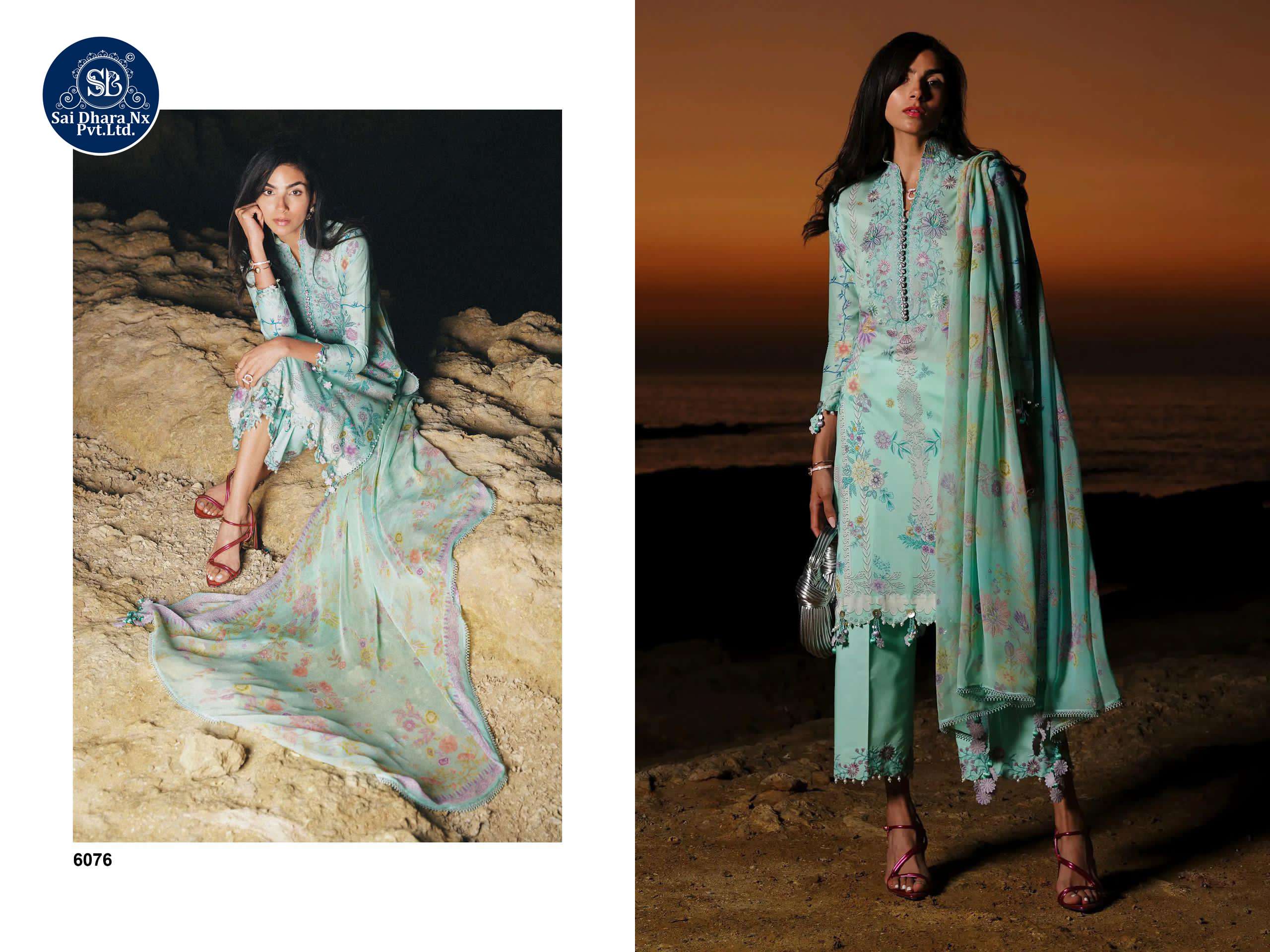 Pure Cotton Embroidery Trending Colour Pakistani Dress Material Wholesale Collection In Surat