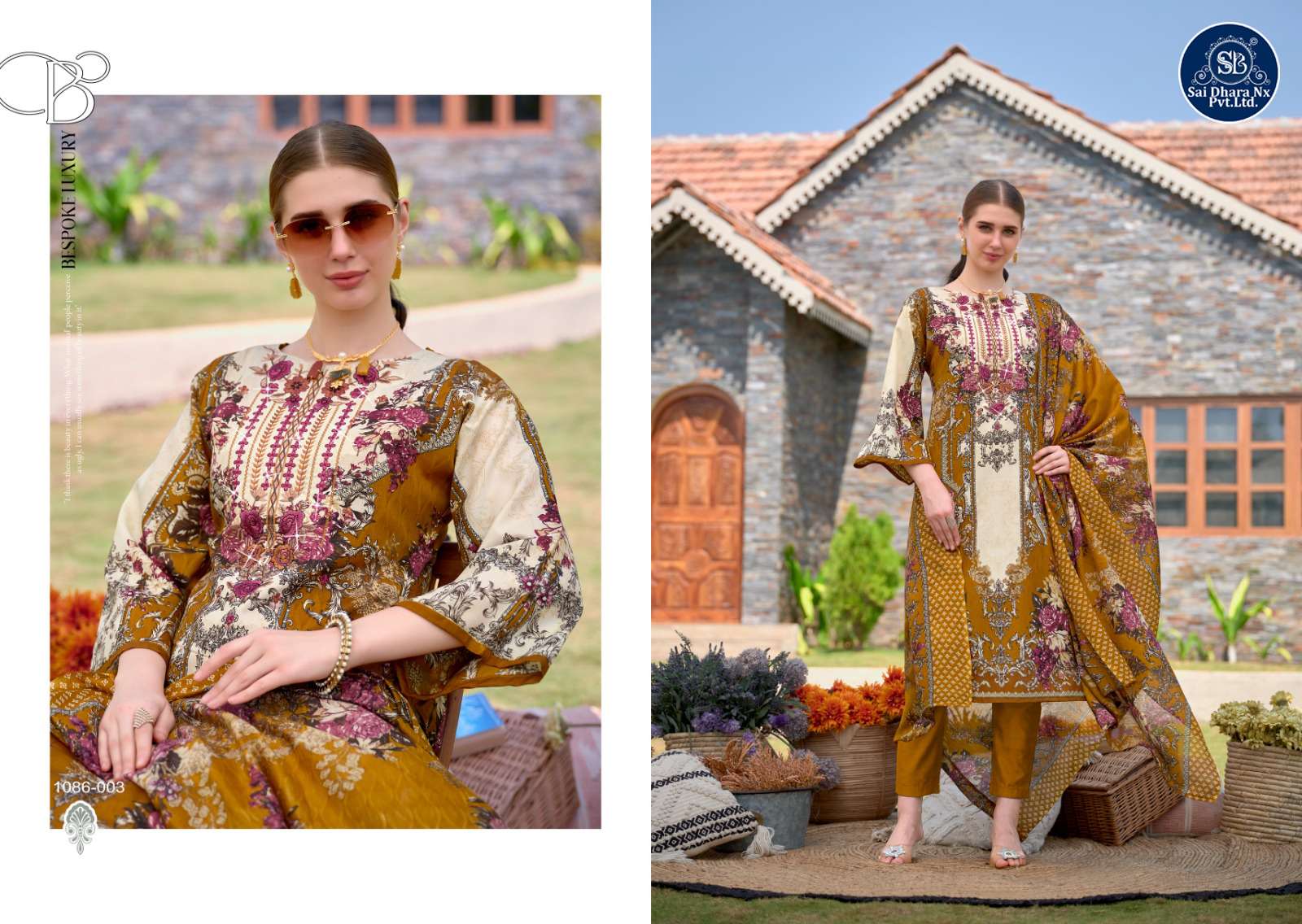 ROMANI PRESENTS AARZU VOL 3 PREMIUM SOFT COTTON DIGITAL PRINTED LATEST SUIT MATERIAL COLLECTION WHOLESALE SHOP IN SURAT - SaiDharaNx