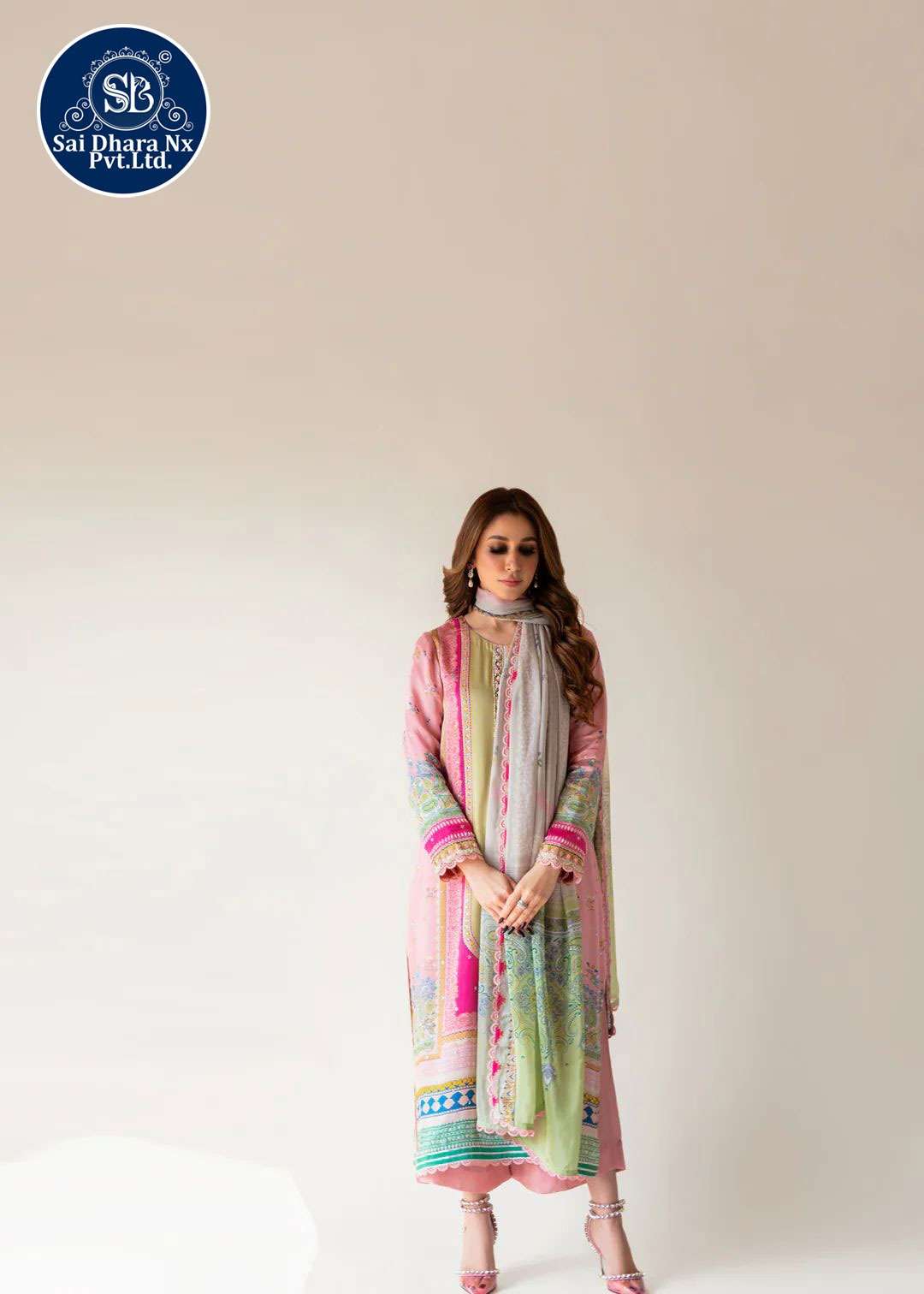 Saidharanx Presents Muslin Fabric Soft Digital Print Readymade Pakistani 3 Piece Suit Collection Wholesale Shop In Surat - Saidharanx
