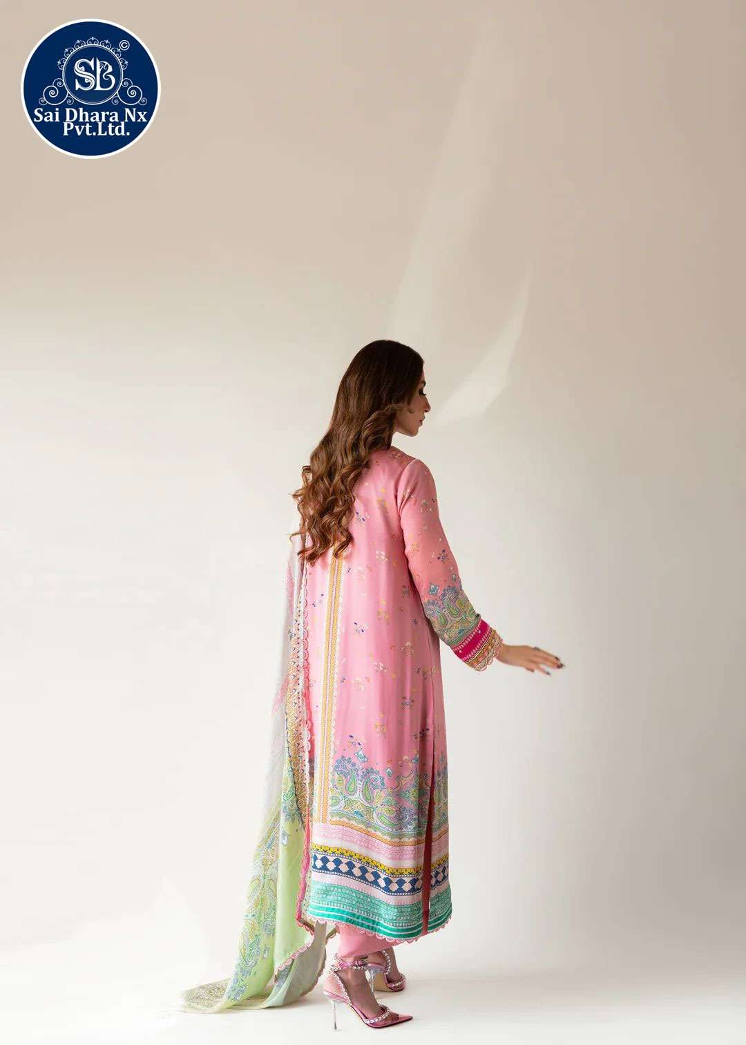 Saidharanx Presents Muslin Fabric Soft Digital Print Readymade Pakistani 3 Piece Suit Collection Wholesale Shop In Surat - Saidharanx