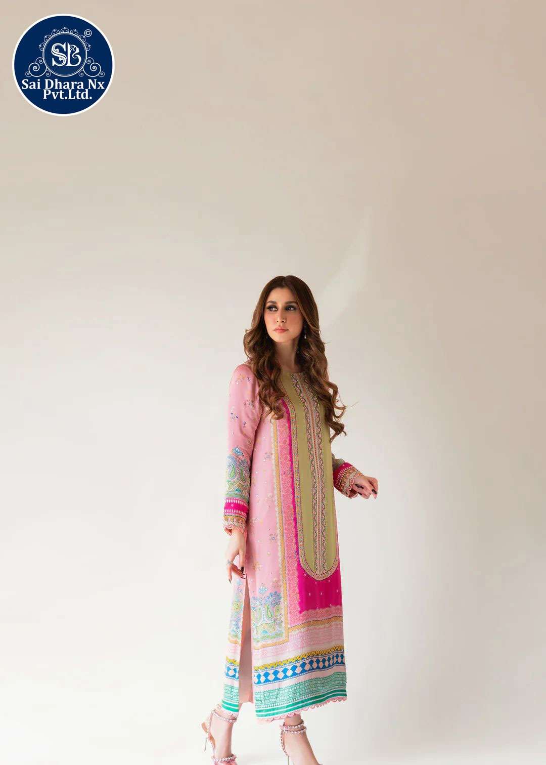 Saidharanx Presents Muslin Fabric Soft Digital Print Readymade Pakistani 3 Piece Suit Collection Wholesale Shop In Surat - Saidharanx
