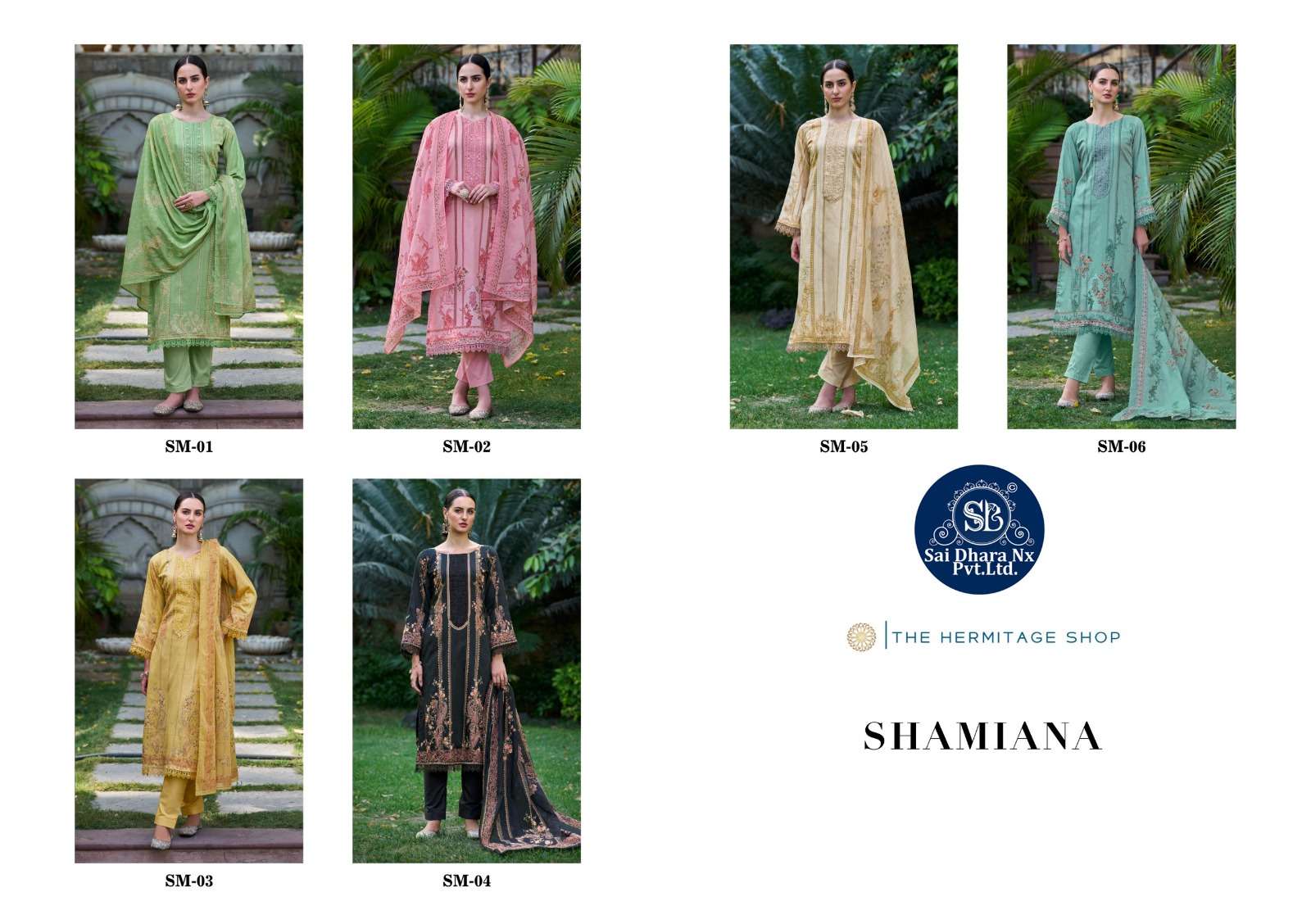 Saidharanx Presents Swiss Lawn Digital Prints With Embroidery Work Pakistani Suit Material Wholesale Shop In Surat - Saidharanx