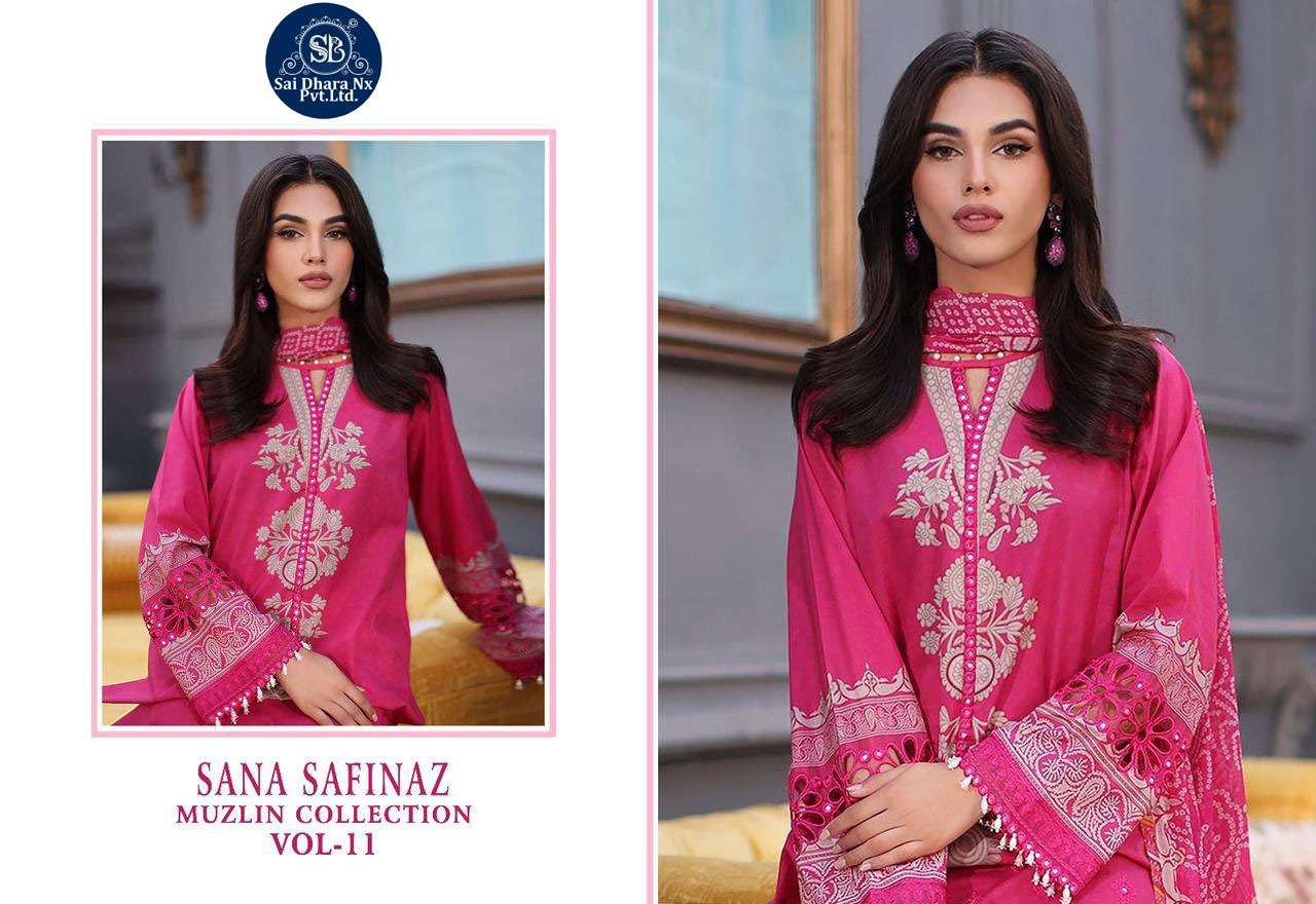 Saidharanx Presents Top Pure Cotton With Patches Embroidery Latest 3 Piece Suit Material Wholesale Shop In Surat - Saidharanx