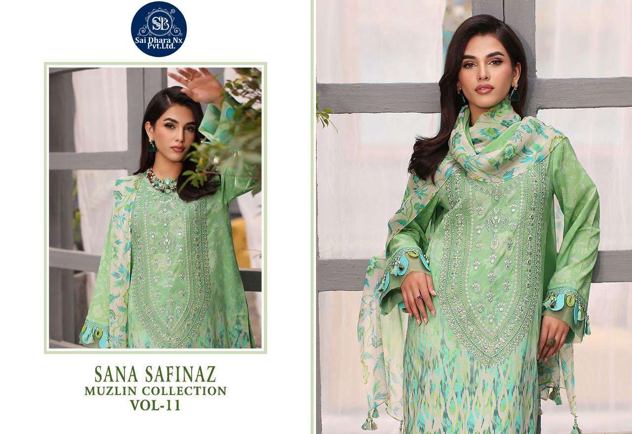 Saidharanx Presents Top Pure Cotton With Patches Embroidery Latest 3 Piece Suit Material Wholesale Shop In Surat - Saidharanx