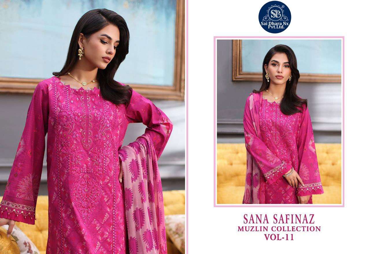 Saidharanx Presents Top Pure Cotton With Patches Embroidery Latest 3 Piece Suit Material Wholesale Shop In Surat - Saidharanx