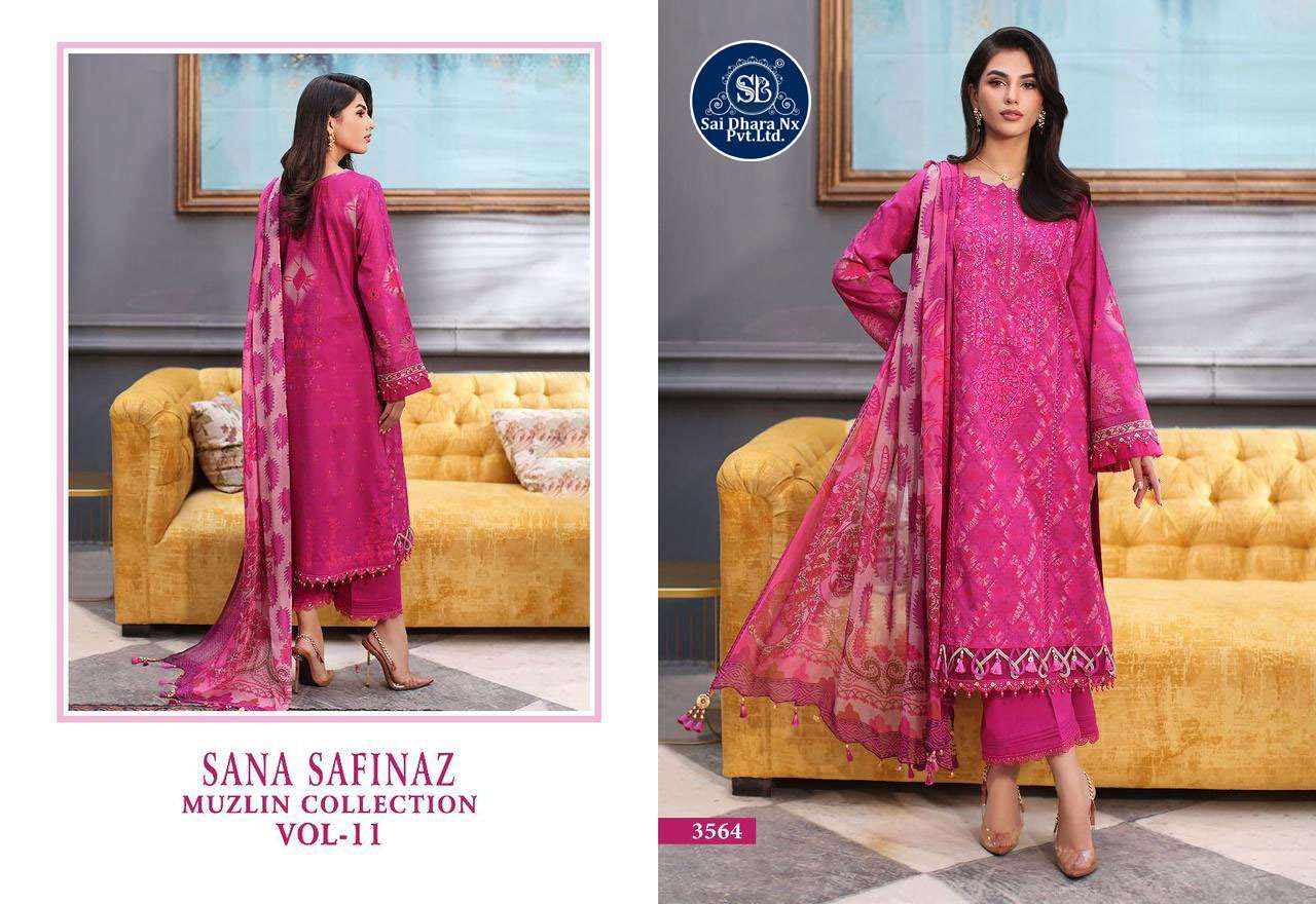Saidharanx Presents Top Pure Cotton With Patches Embroidery Latest 3 Piece Suit Material Wholesale Shop In Surat - Saidharanx
