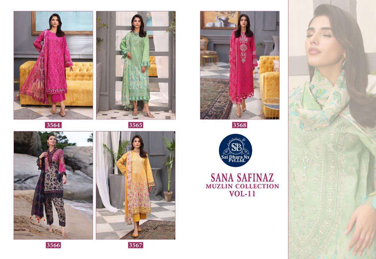 Saidharanx Presents Top Pure Cotton With Patches Embroidery Latest 3 Piece Suit Material Wholesale Shop In Surat - Saidharanx