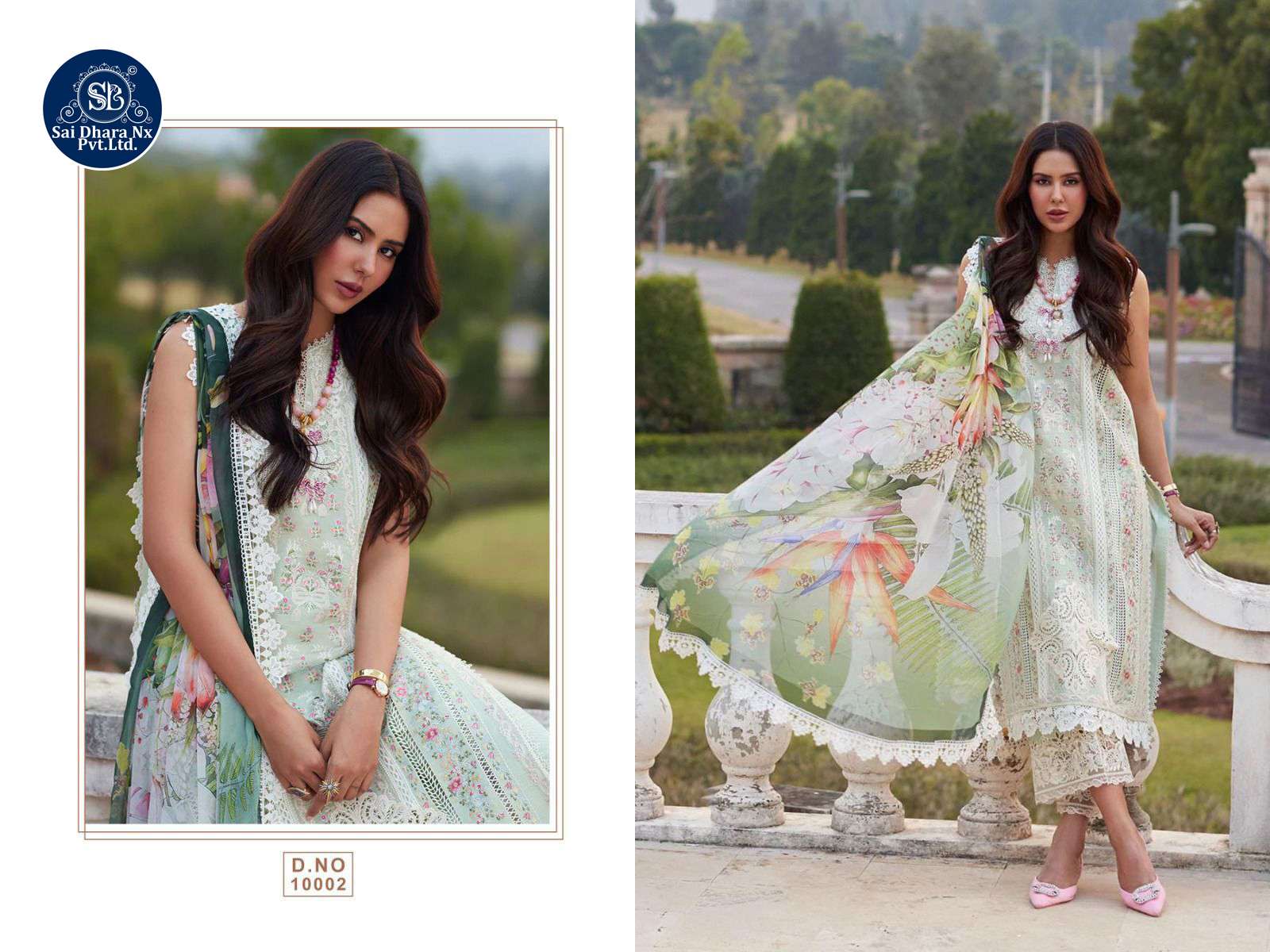 SANIYA TRENDZ PRESENTS COTTON WITH CHIKANKARI EMBROIDERED HEAVY SUIT MATERIAL COLLECTION WHOLESALE SHOP IN SURAT - SaiDharaNx