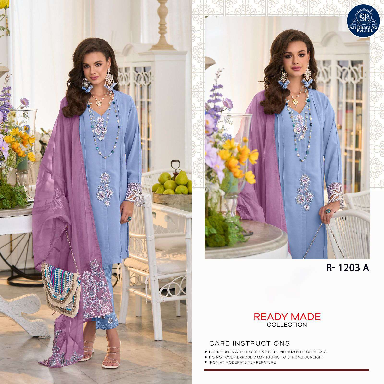SHREE FABS PRESENTS KASAK KHATLI WORK 3 PIECE PAKISTANI READYMADE SUIT COLLECTION WHOLESALE SHOP IN SURAT - SaiDharaNx