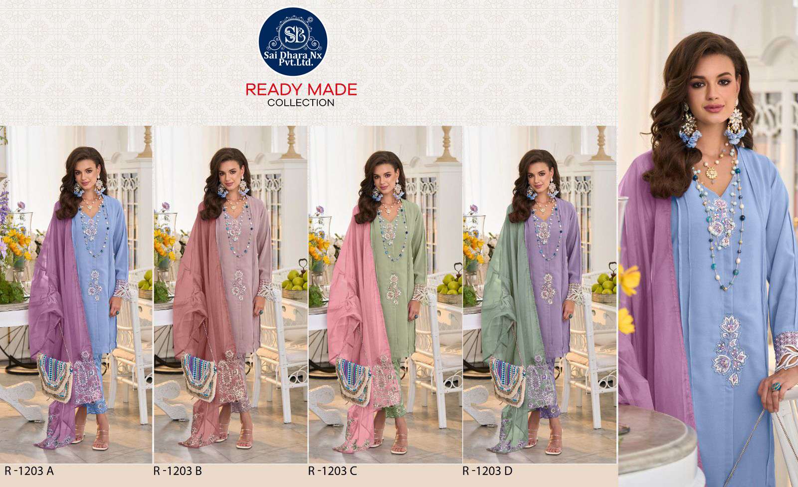 SHREE FABS PRESENTS KASAK KHATLI WORK 3 PIECE PAKISTANI READYMADE SUIT COLLECTION WHOLESALE SHOP IN SURAT - SaiDharaNx