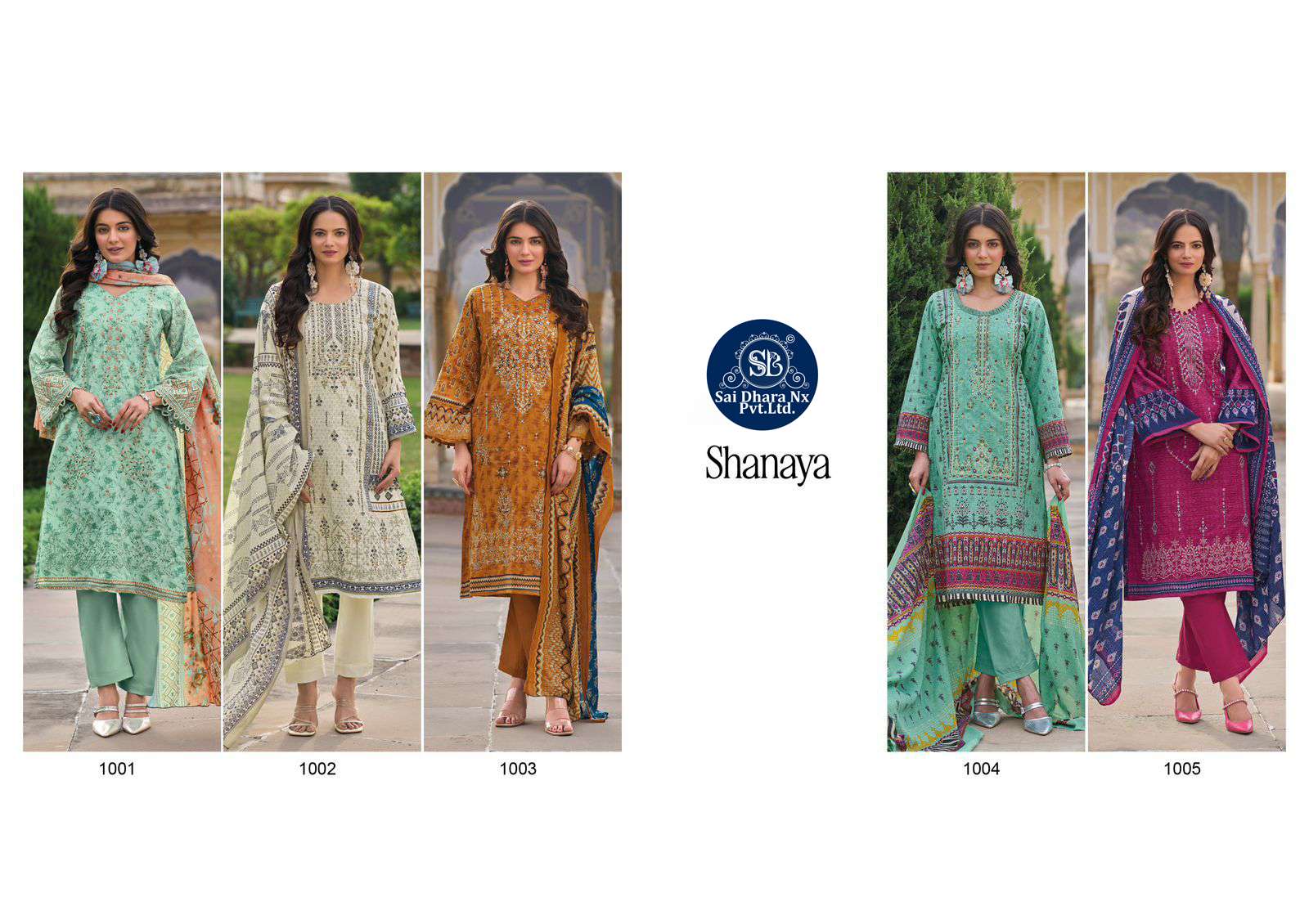 SHREE FABS PRESENTS PURE COTTON WITH HEAVY SELF EMBROIDERY 3 PIECE SUIT MATERIAL WHOLESALE SHOP IN SURAT - SaiDharaNx