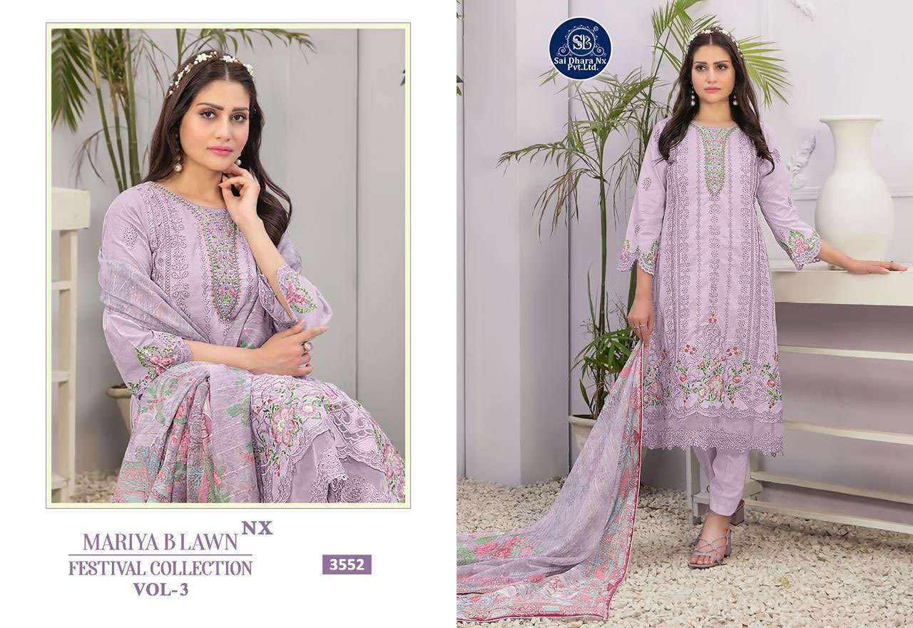 SHREE FABS PRESENTS PURE LAWN COTTON WITH HEAVY SELF EMBRODERY PAKISTANI 3 PIECE DRESS MATERIAL WHOLESALE SHOP IN SURAT - SaiDharaNx