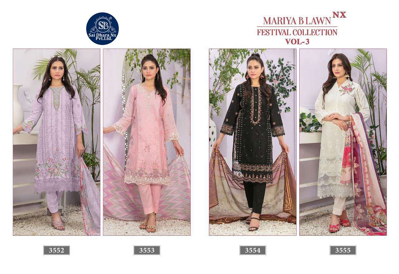 SHREE FABS PRESENTS PURE LAWN COTTON WITH HEAVY SELF EMBRODERY PAKISTANI 3 PIECE DRESS MATERIAL WHOLESALE SHOP IN SURAT - SaiDharaNx