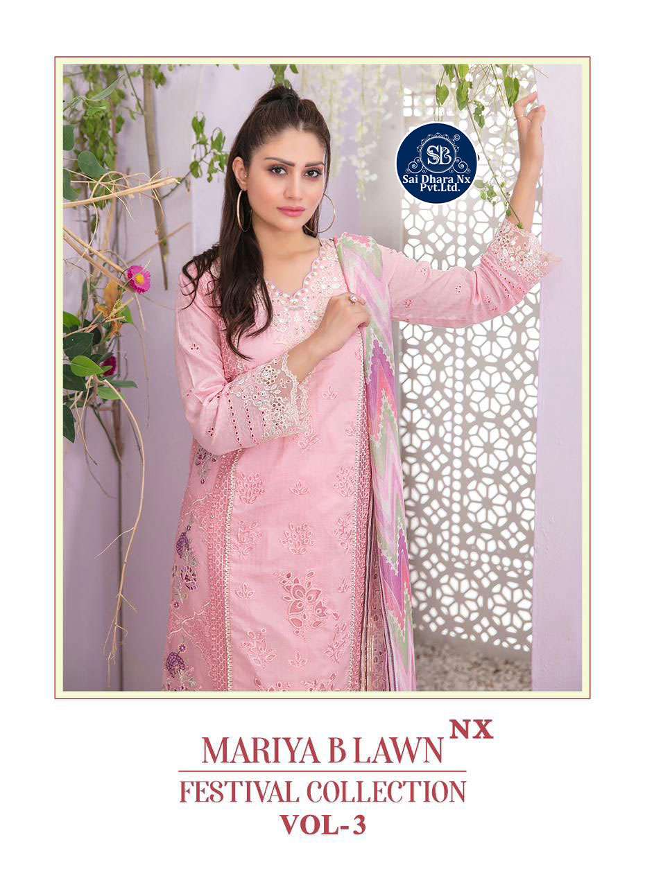 SHREE FABS PRESENTS PURE LAWN COTTON WITH HEAVY SELF EMBRODERY PAKISTANI 3 PIECE DRESS MATERIAL WHOLESALE SHOP IN SURAT - SaiDharaNx