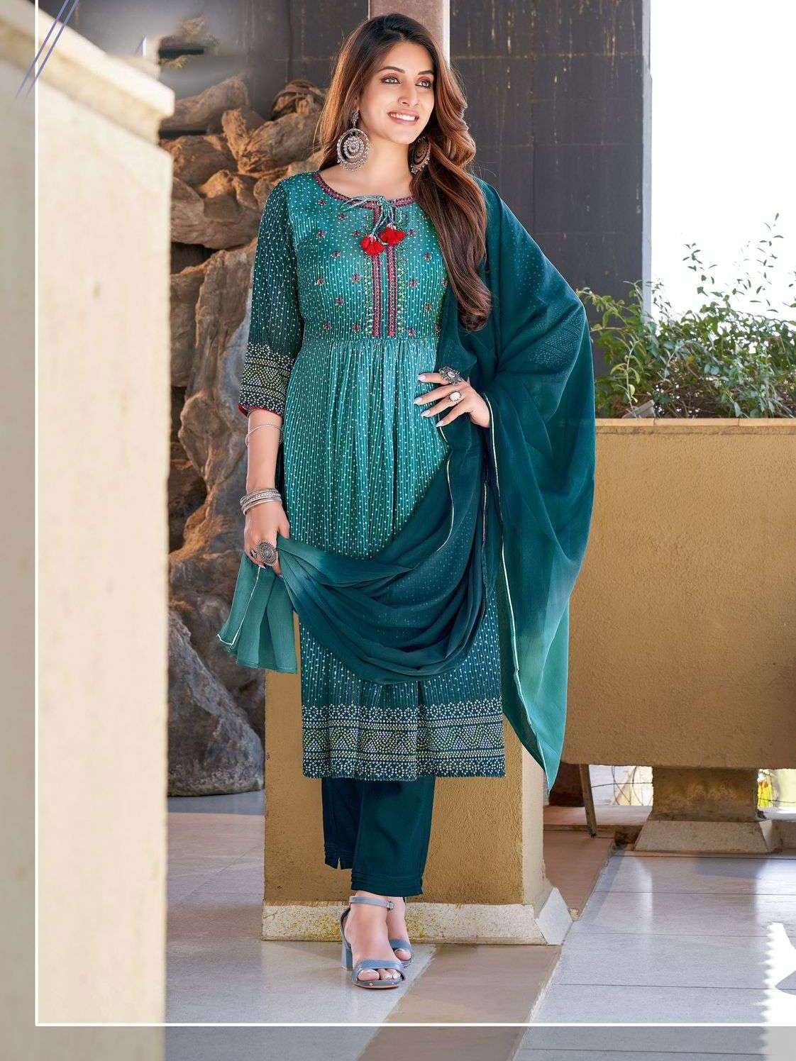 Readymade Designer Kurti Pant and Dupatta 3 Piece Wholesale Rate Catalog 
