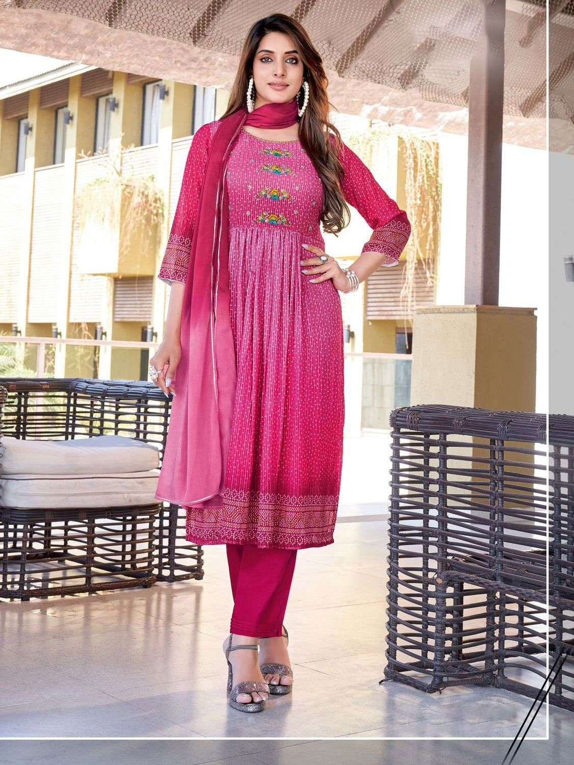 Readymade Designer Kurti Pant and Dupatta 3 Piece Wholesale Rate Catalog 